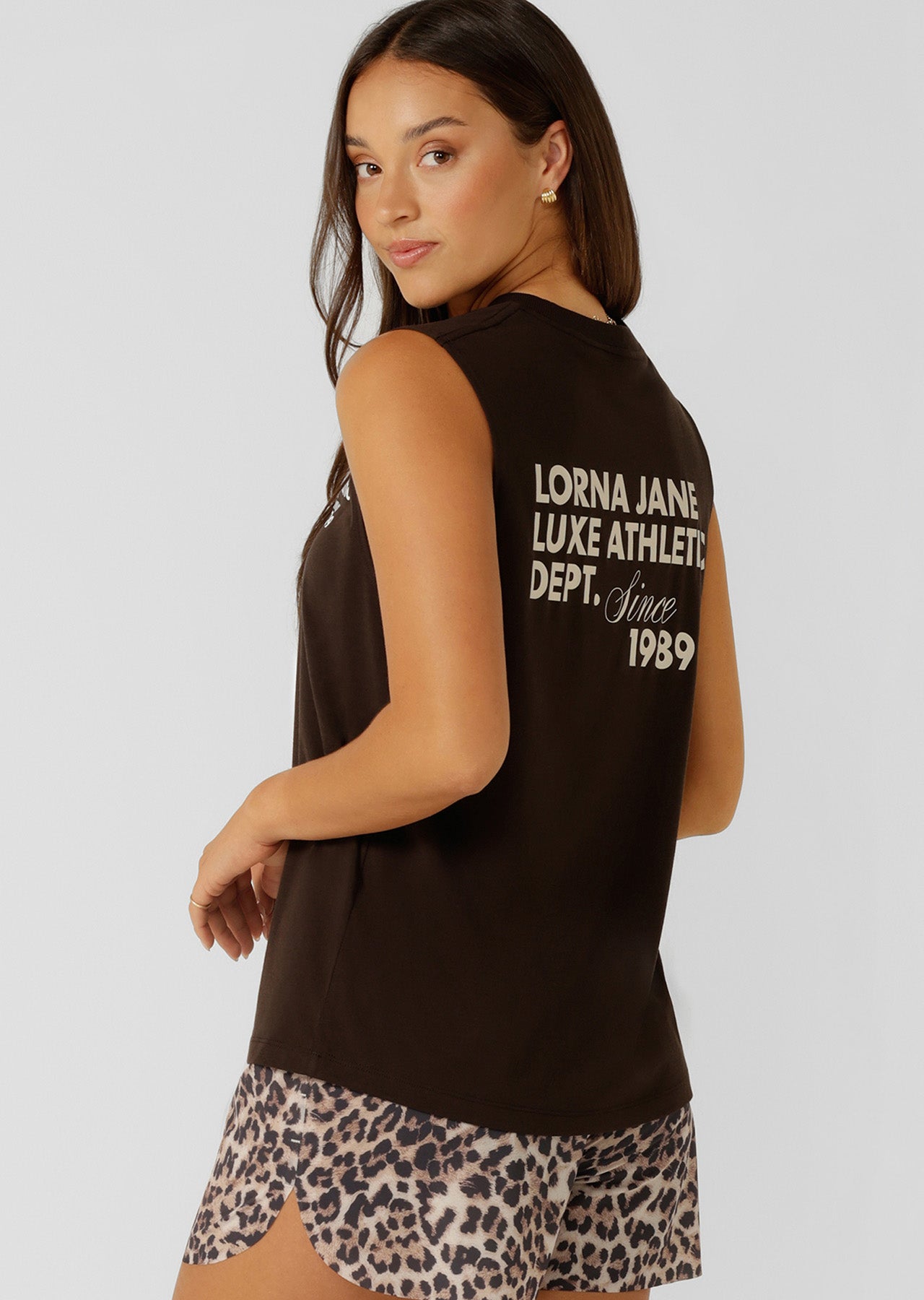 Lorna Jane Track Star Muscle Tank - Volcano