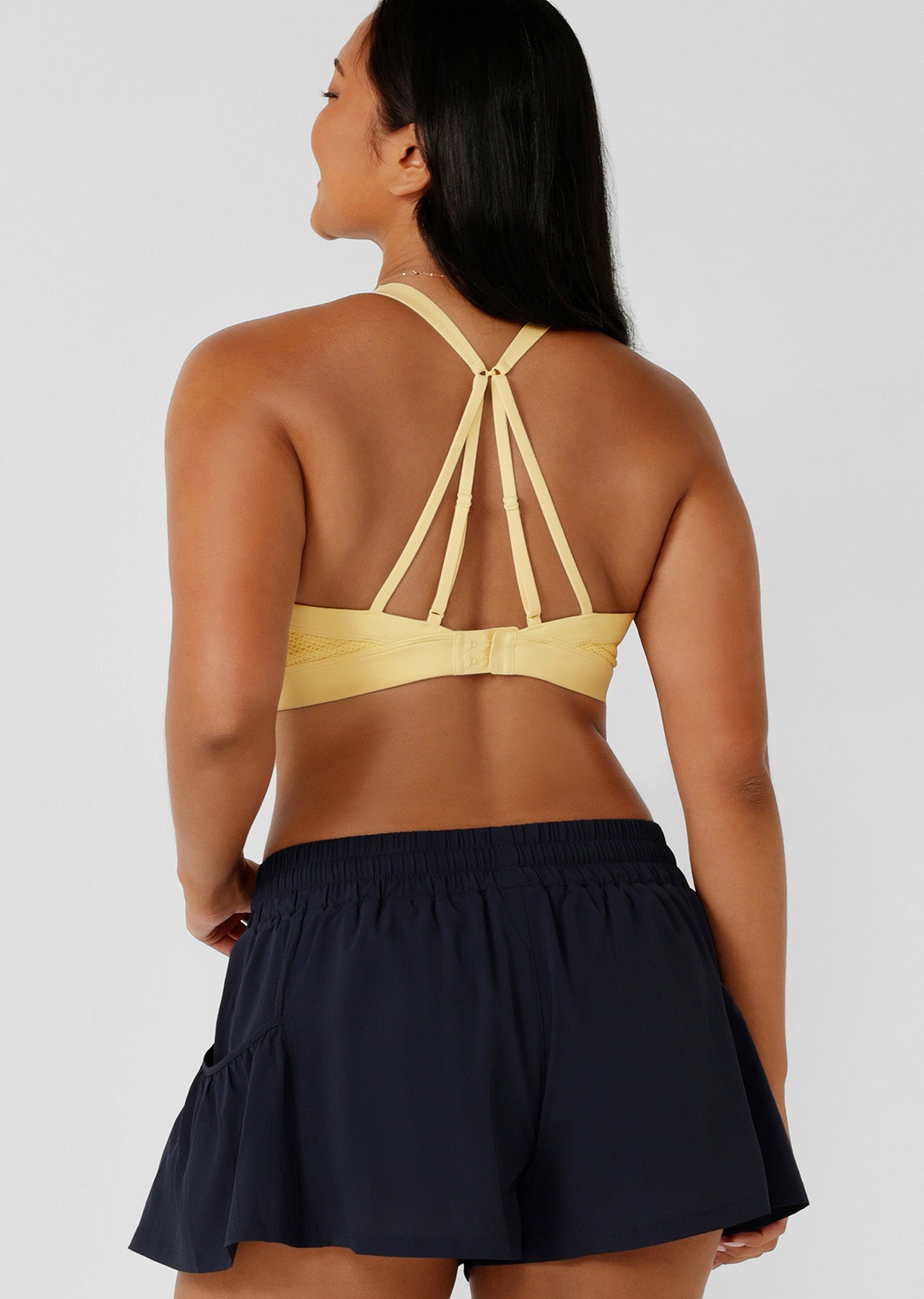Lorna Jane Dash Max Support Sports Bra - Lemon Cream