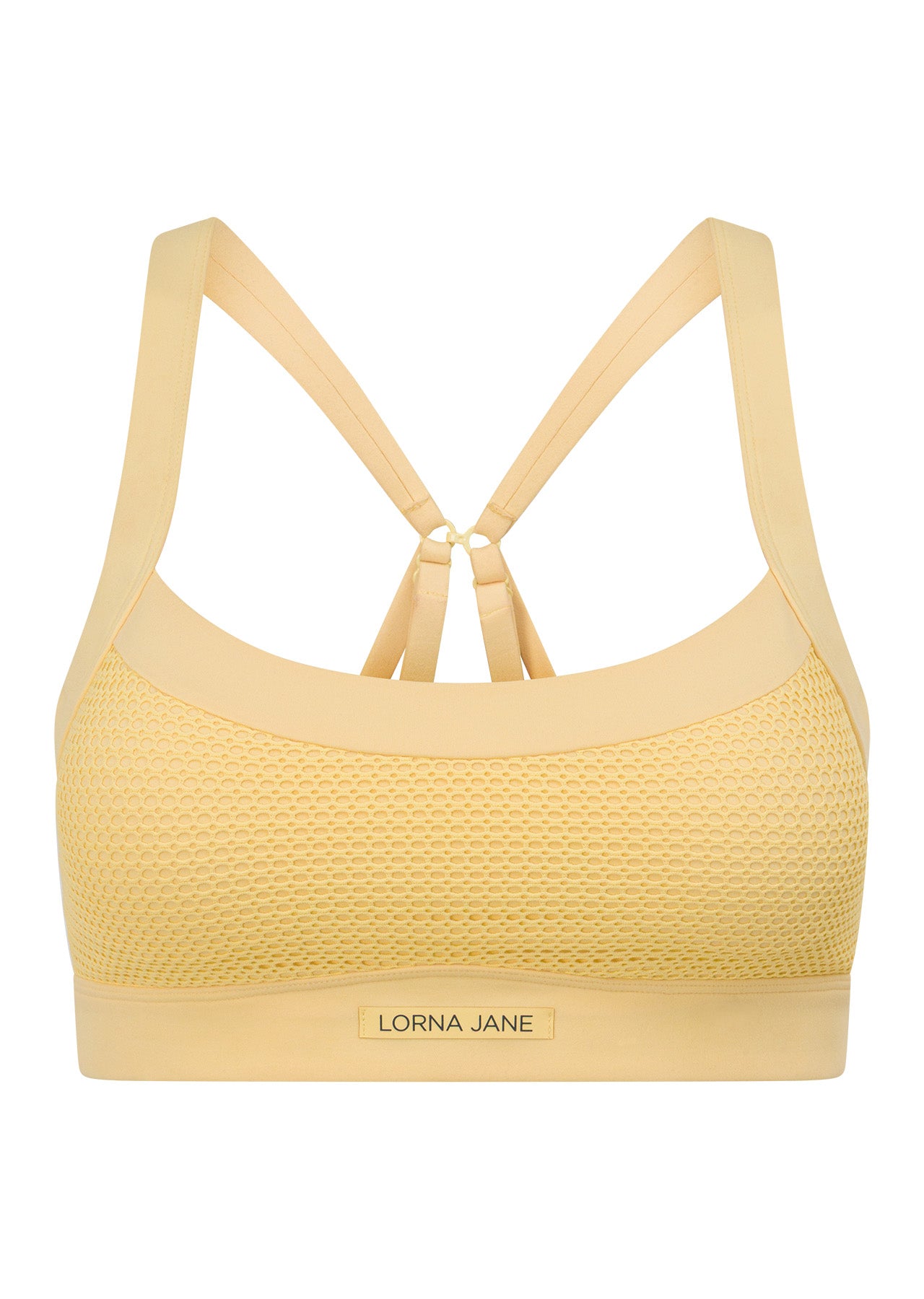 Lorna Jane Dash Max Support Sports Bra - Lemon Cream