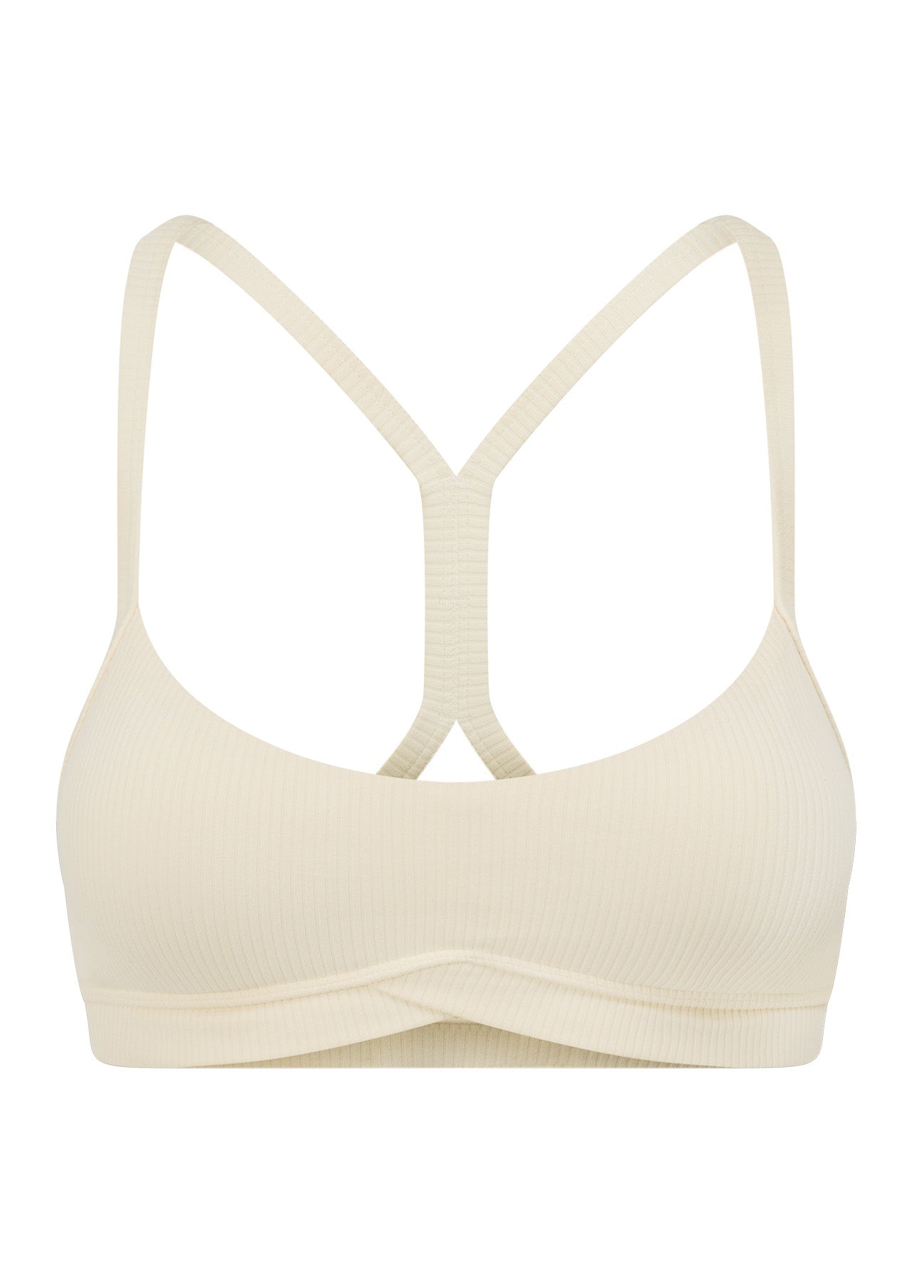 Lorna Jane Irresistible Rib All Day Sports Bra - Cream