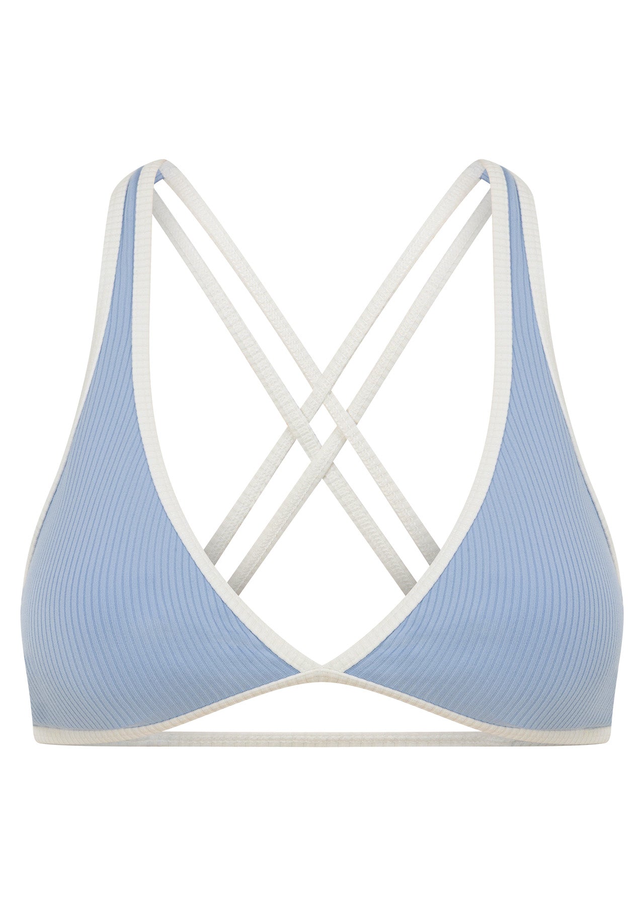 Lorna Jane Palma Luxe Rib Bralette - Light Moontide