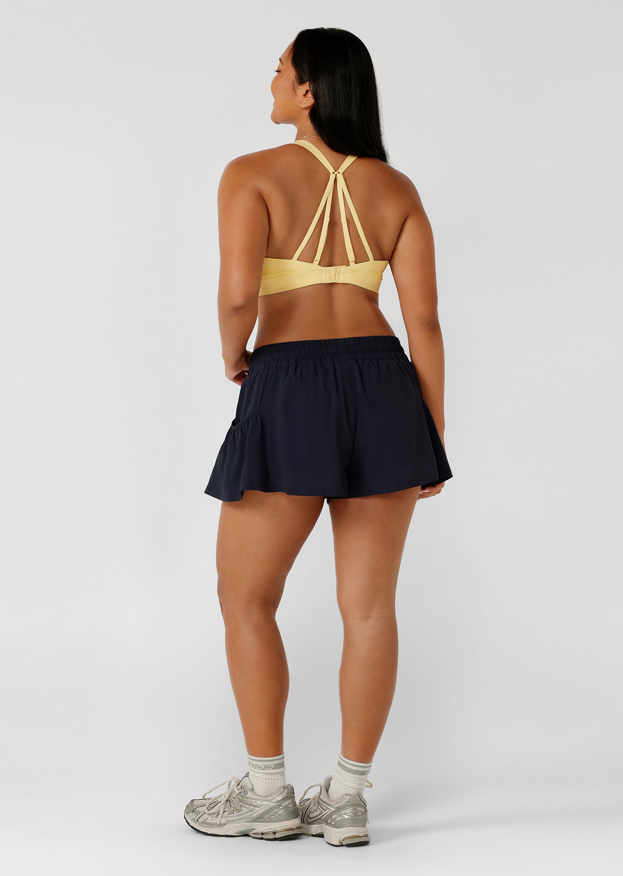 Lorna Jane Wild & Free Run Shorts - Platinum Navy