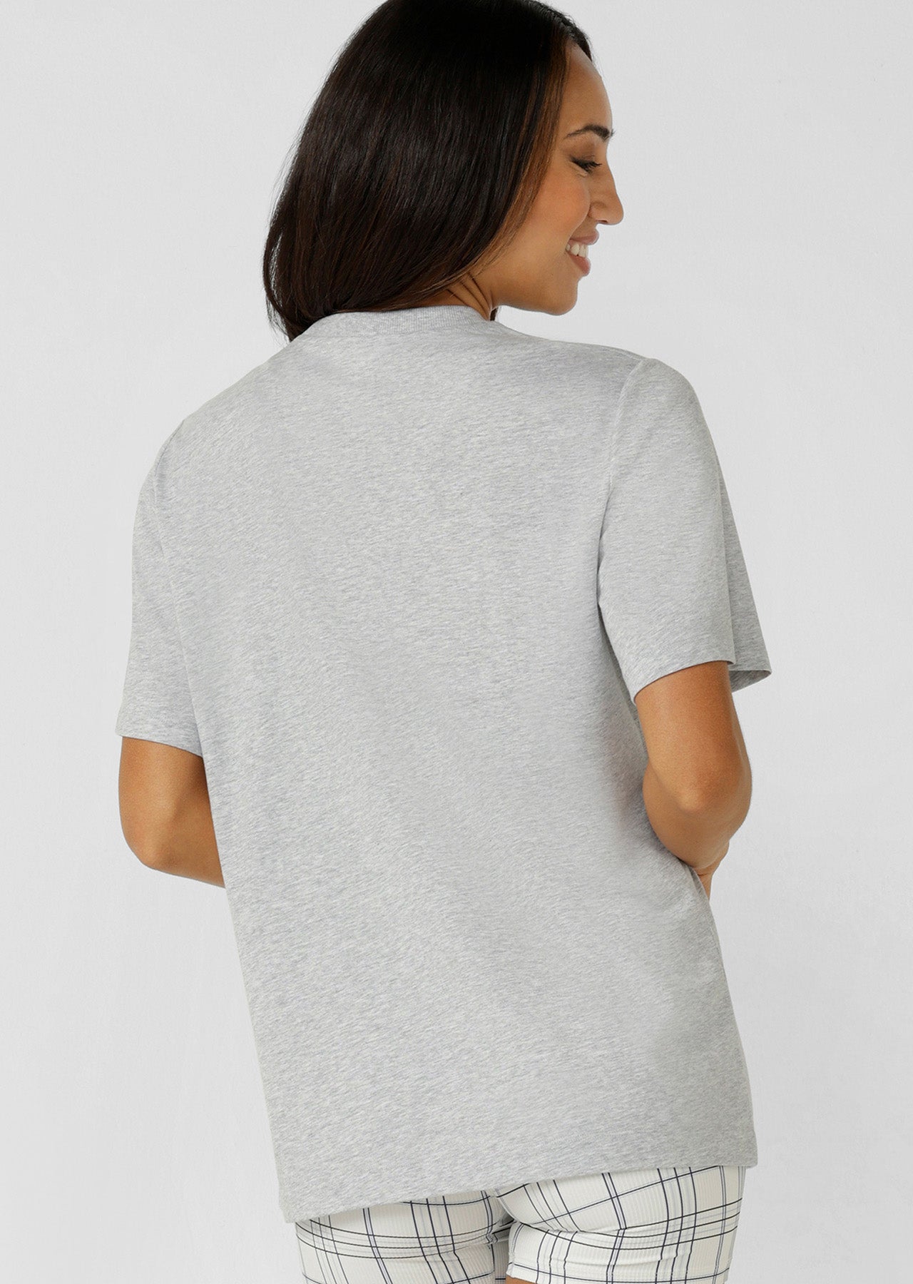 Lorna Jane Heritage Classics Relaxed T-Shirt - Grey Marl