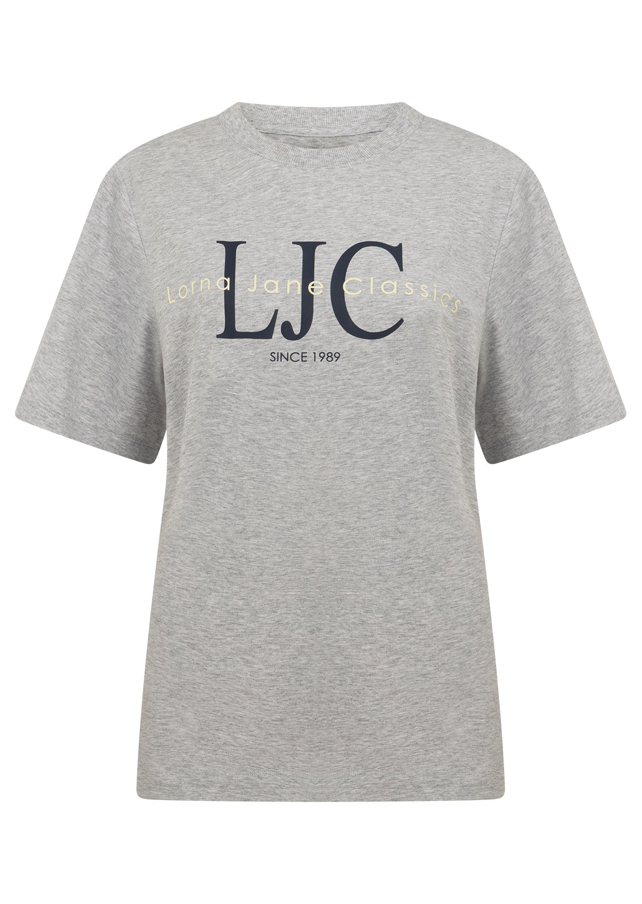 Lorna Jane Heritage Classics Relaxed T-Shirt - Grey Marl