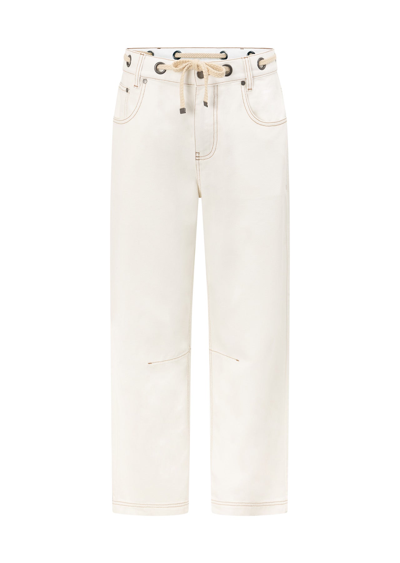 Lorna Jane Off Duty Vintage Denim Pants - Vintage White