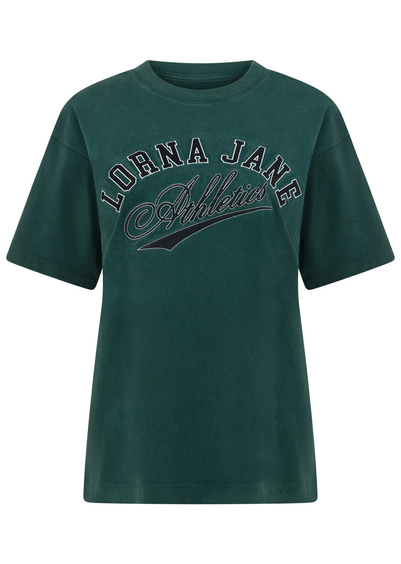 Lorna Jane Prestige Washed T-Shirt - Washed Palmetto Green