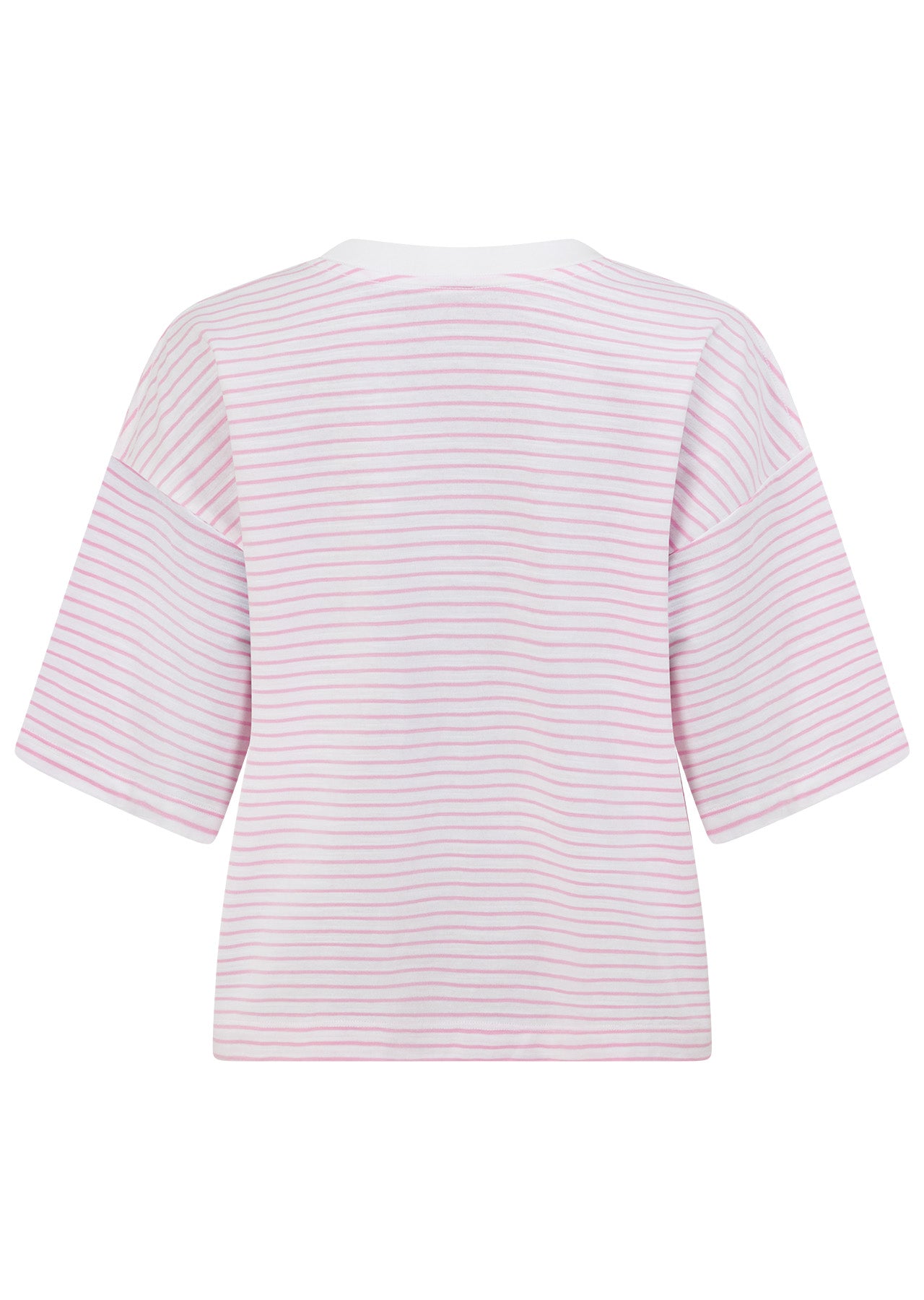Lorna Jane Heartstrings T-Shirt - Sweet Pink Mini Stripe