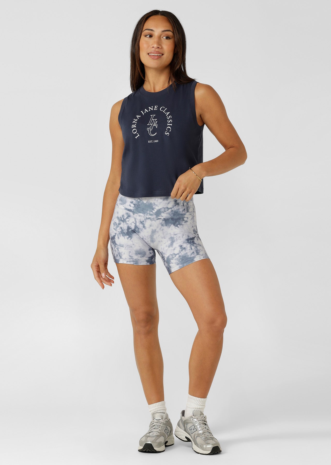 Lorna Jane Lorna Jane Classics Slim Muscle Tank - Platinum Navy