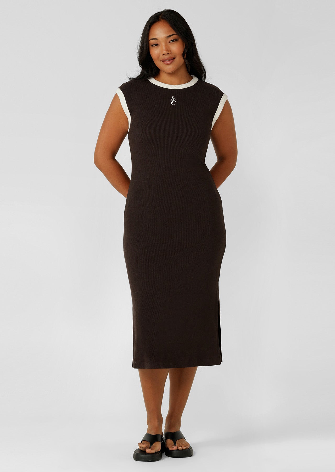 Lorna Jane Sundown Rib Dress - Volcano