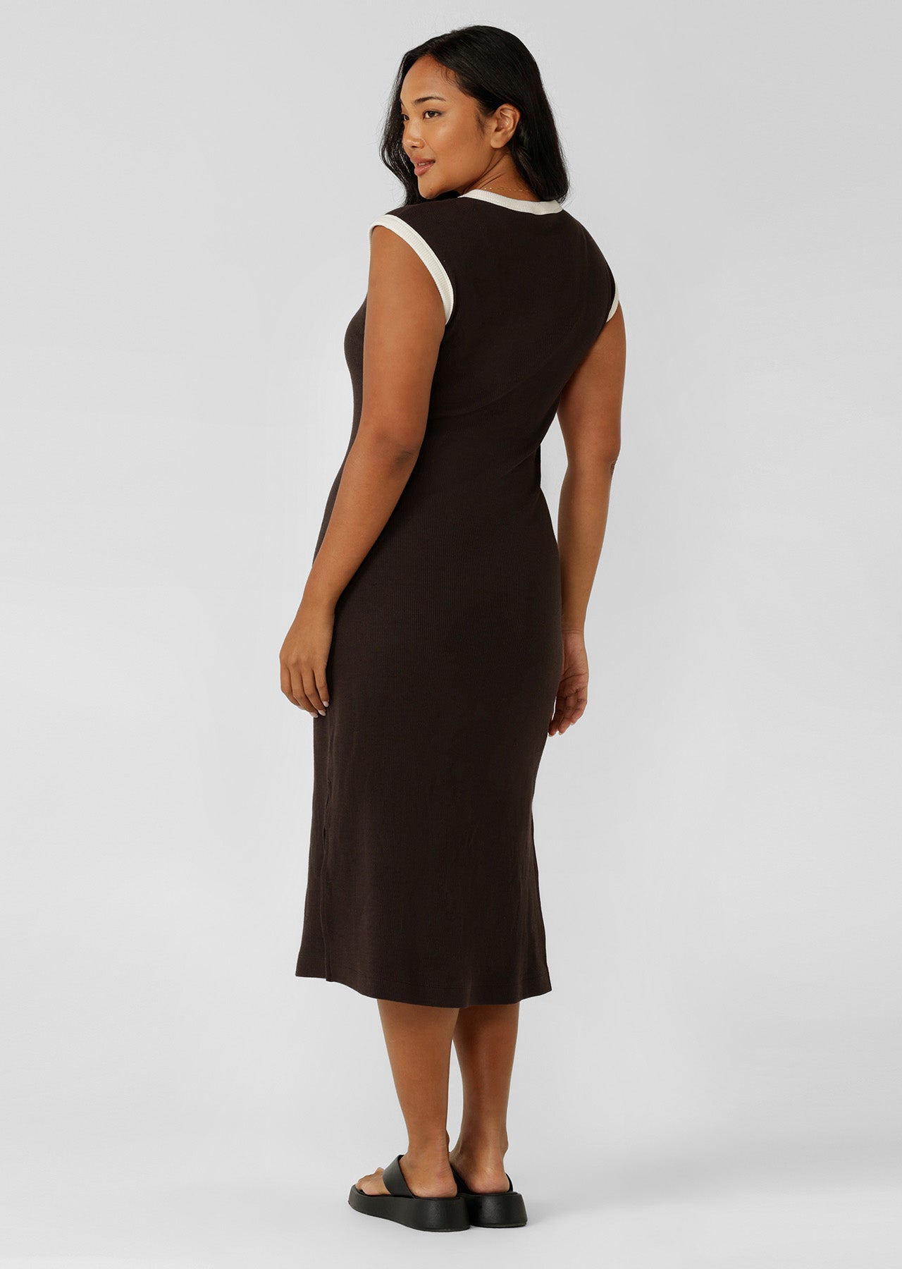 Lorna Jane Sundown Rib Dress - Volcano