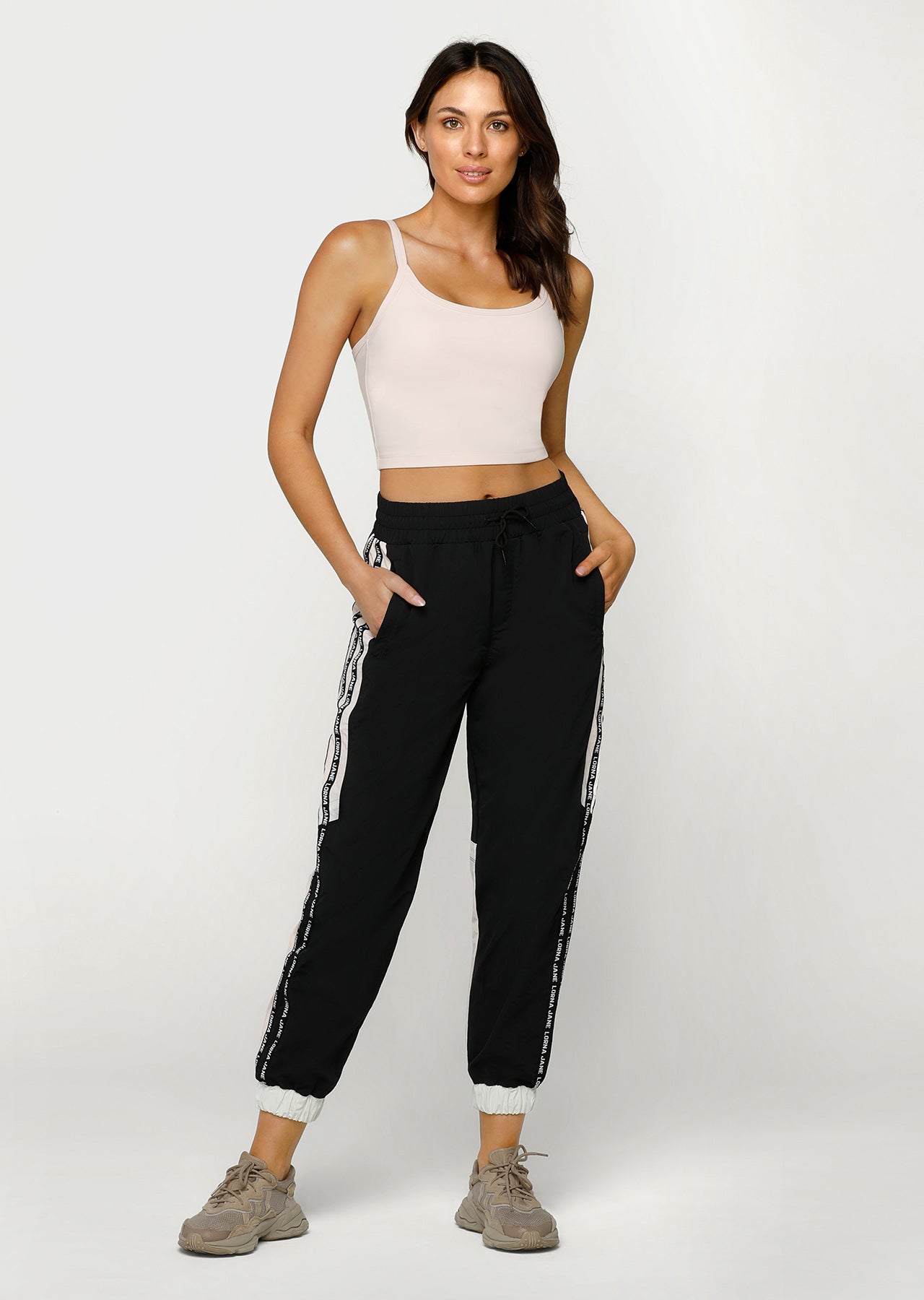 Lorna Jane 80's Revival Track Pant - Black Multi