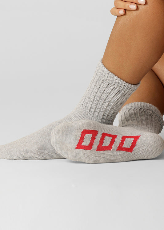 Lorna Jane Everyday Lounge Socks - Grey Marl