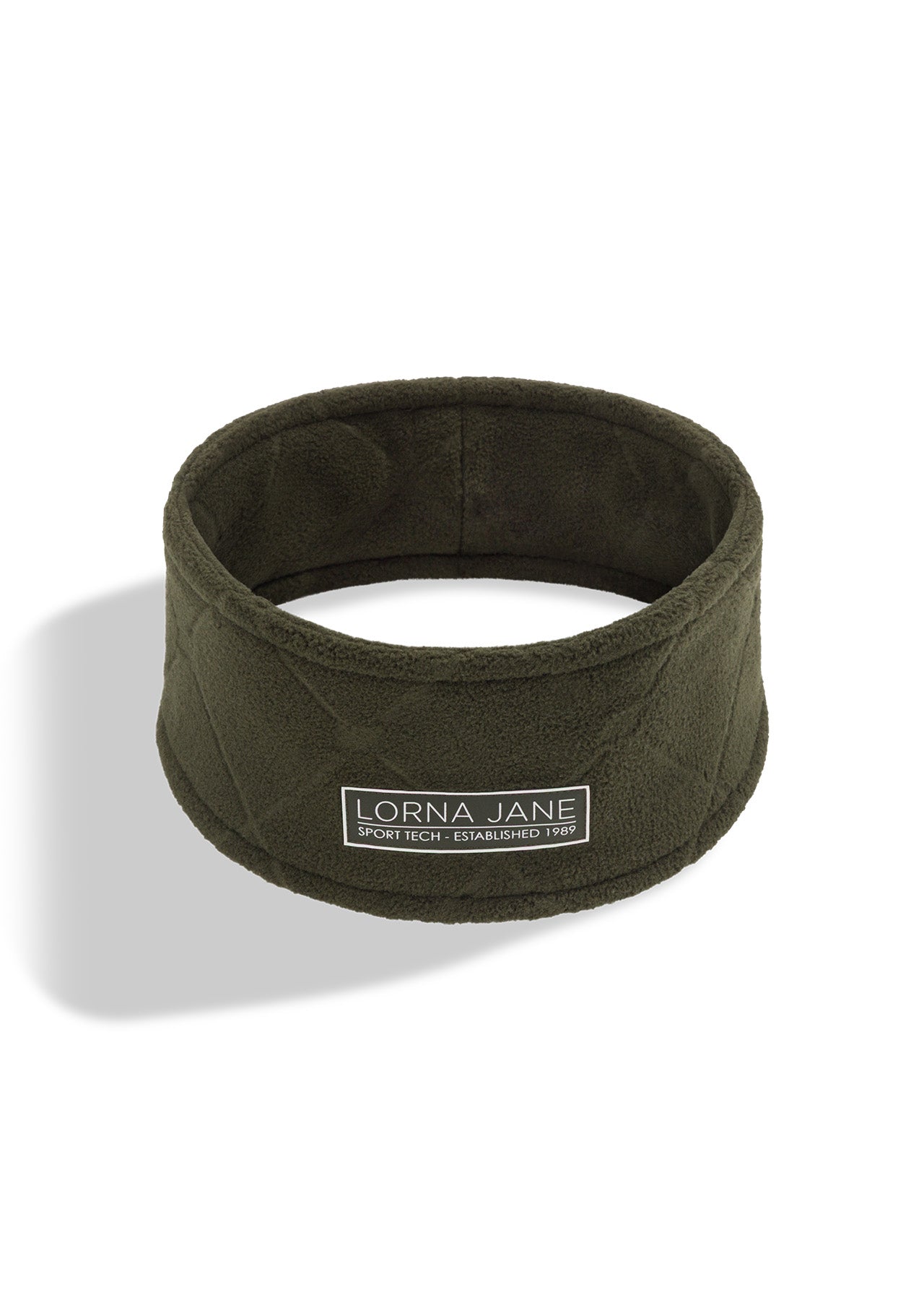 Lorna Jane Iconic Monogram Fleece Headband - Luxury Green