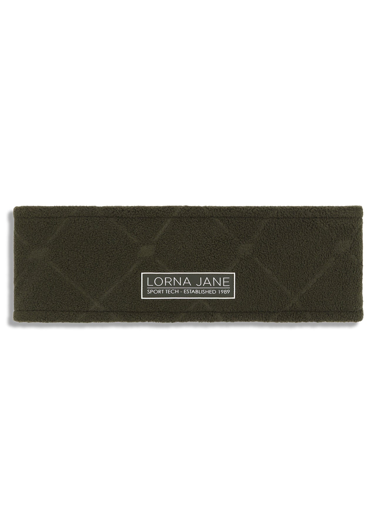 Lorna Jane Iconic Monogram Fleece Headband - Luxury Green