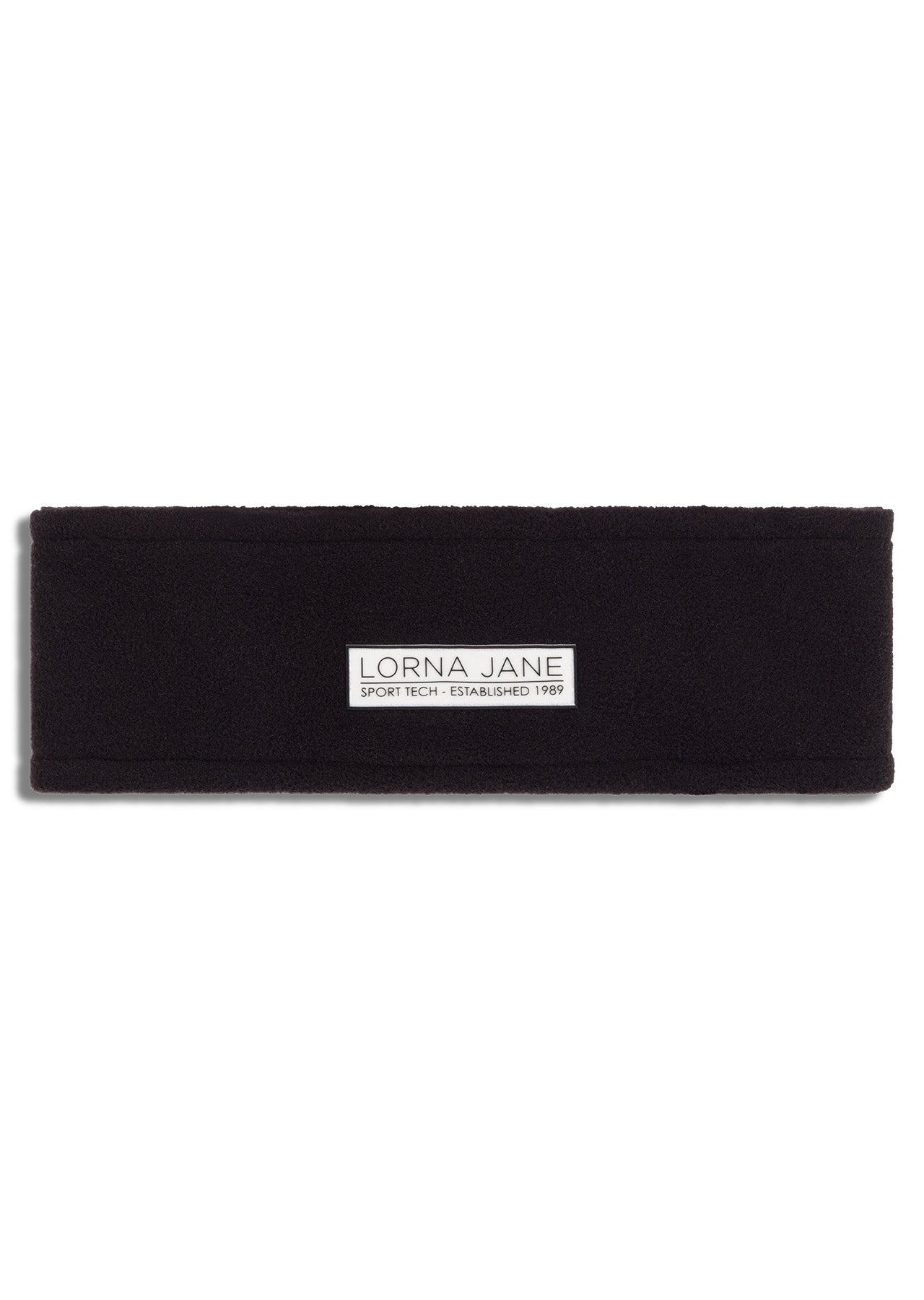 Lorna Jane Reflective Polar Fleece Headband - Black