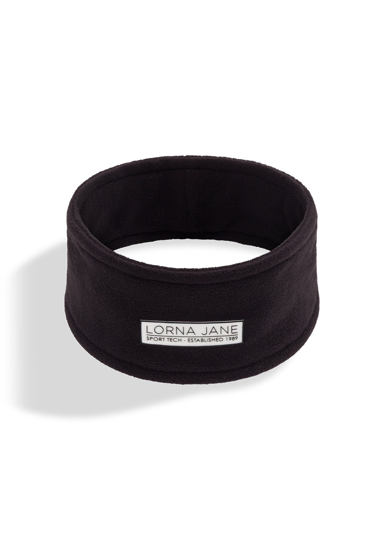 Lorna Jane Reflective Polar Fleece Headband - Black