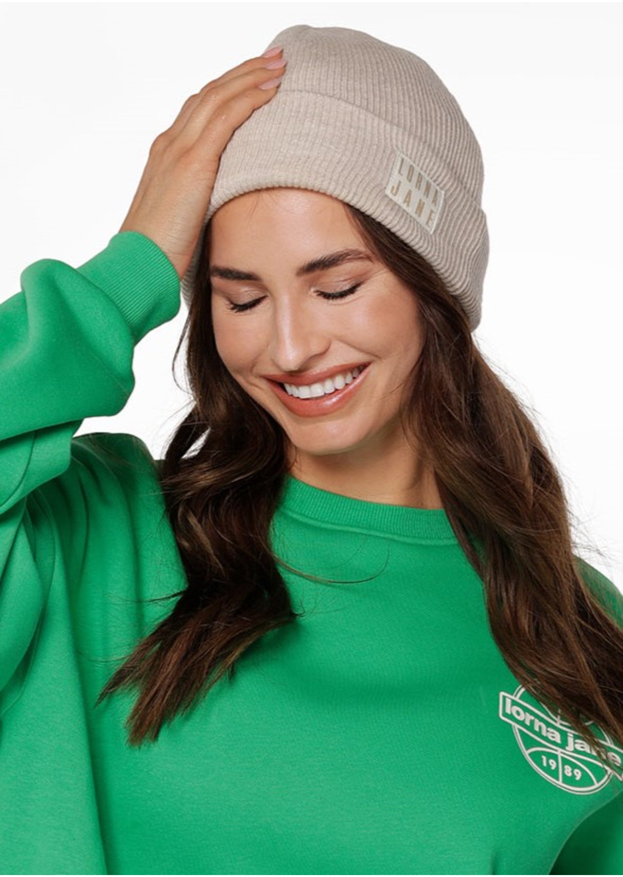 Lorna Jane Road Trip Knit Beanie - Off White