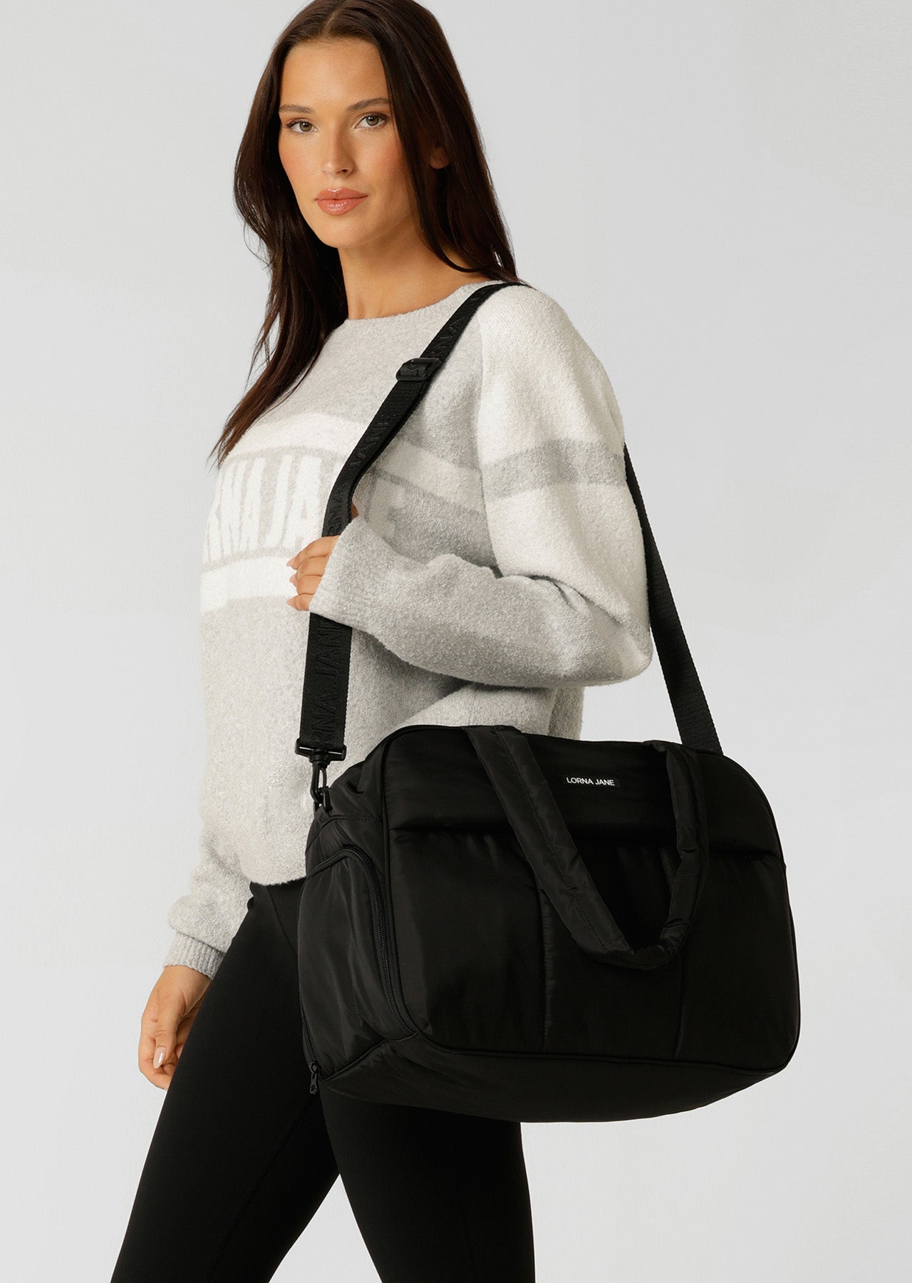 Lorna Jane LJ Duffle Bag - Black