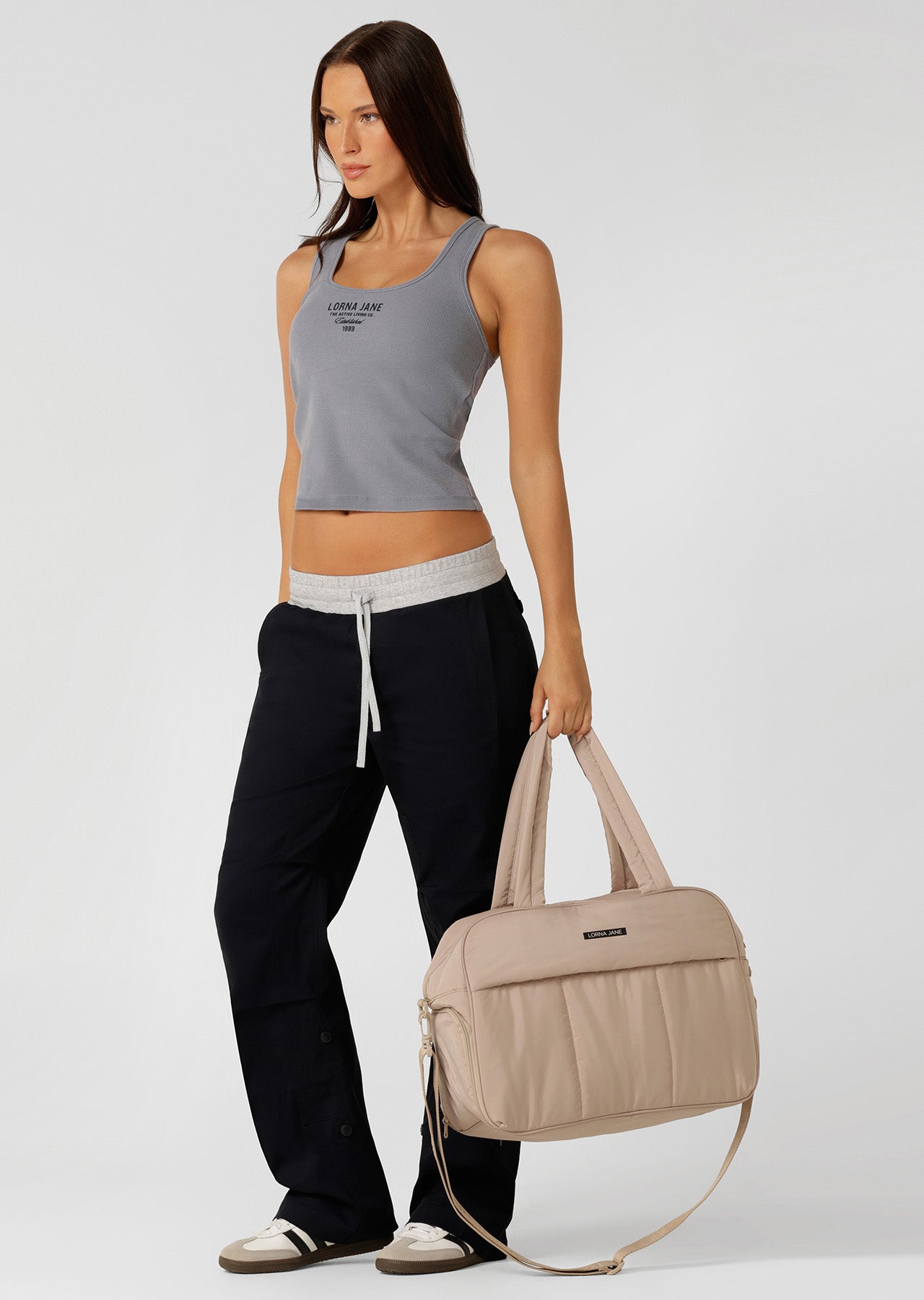 Lorna Jane LJ Duffle Bag - Latte