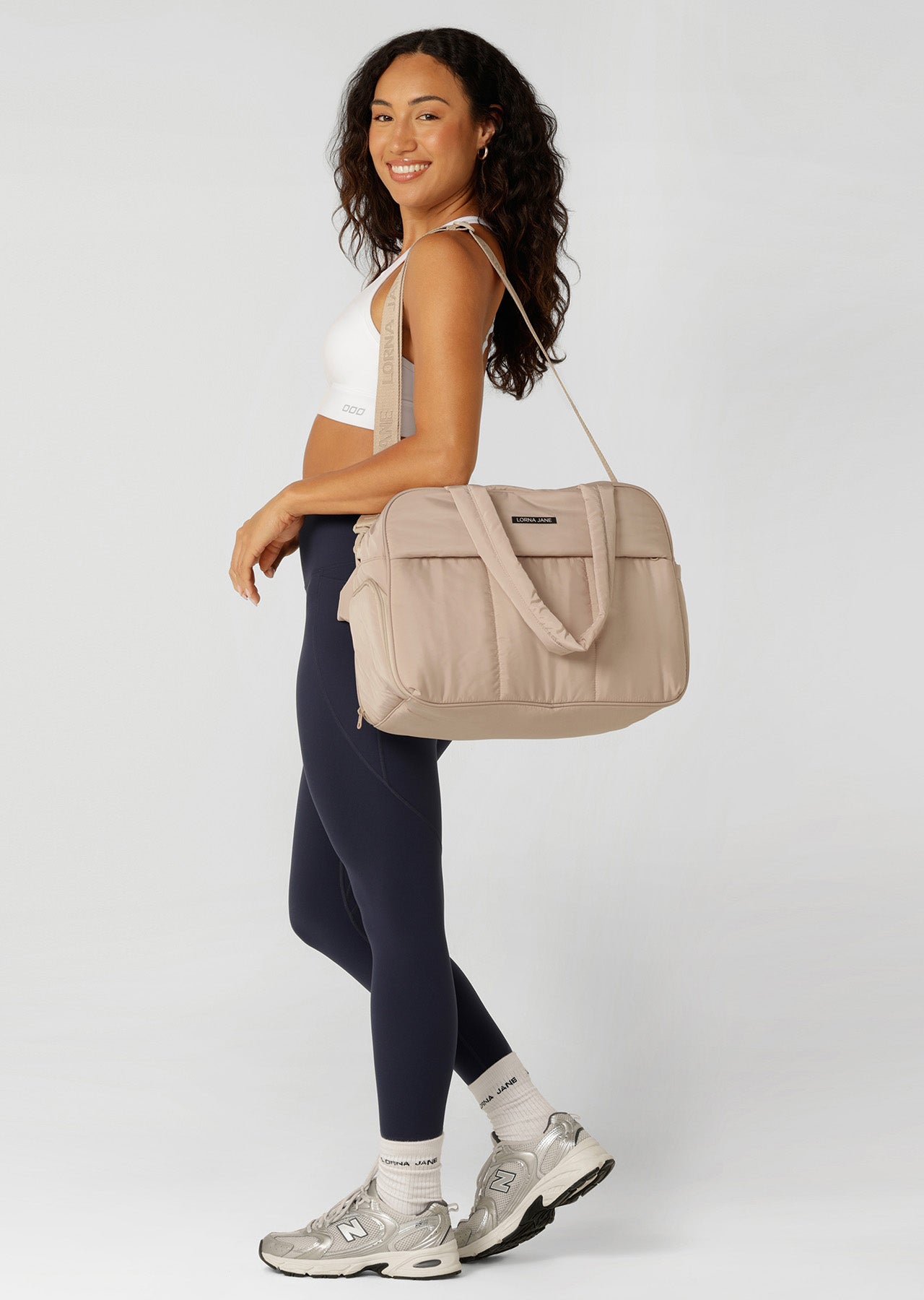 Lorna Jane LJ Duffle Bag - Latte
