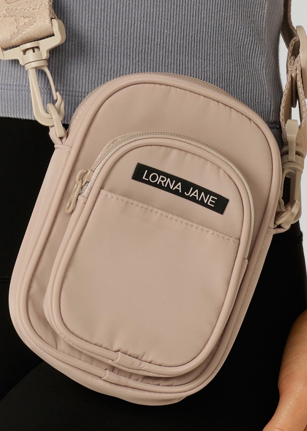 Lorna Jane LJ Crossbody Bag - Latte