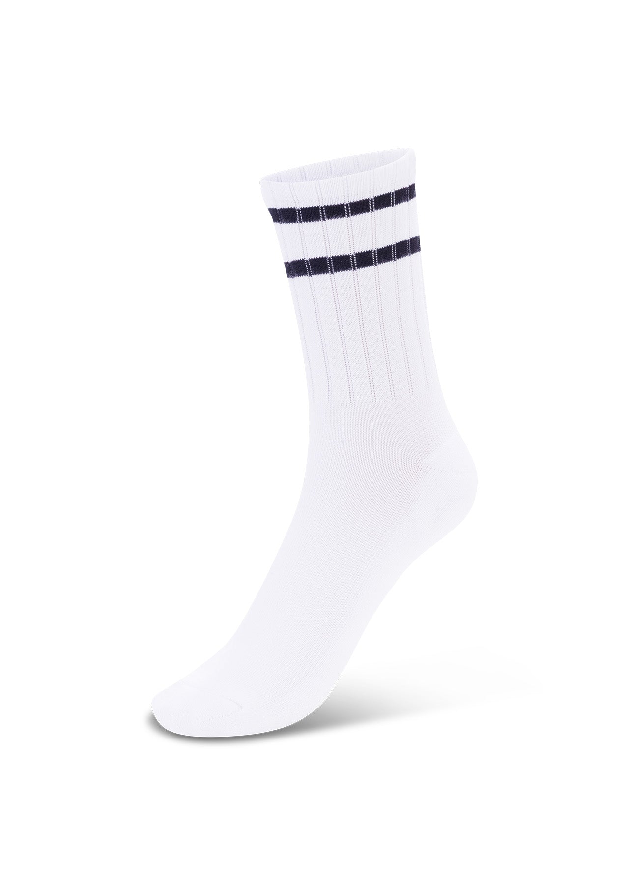 Lorna Jane Sporty Crew Socks - White & Black