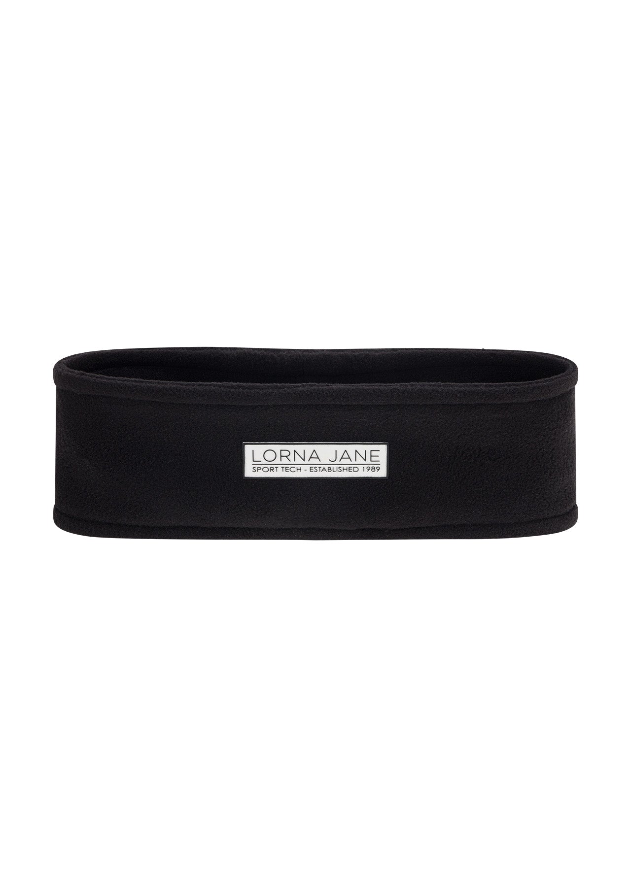 Lorna Jane Reflective Polar Fleece Headband - Black