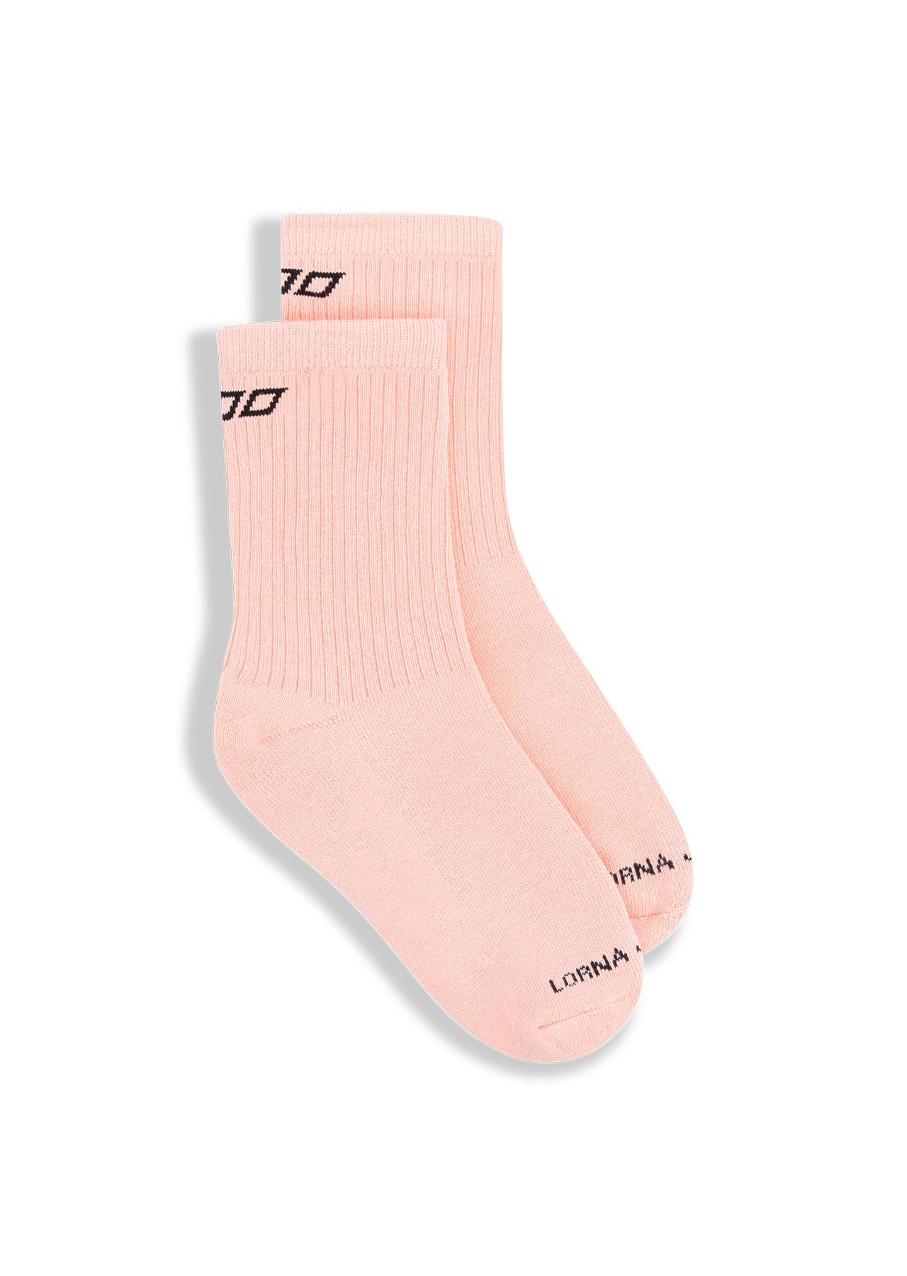 Lorna Jane 2PK Iconic Crew Socks - White/Ballerina
