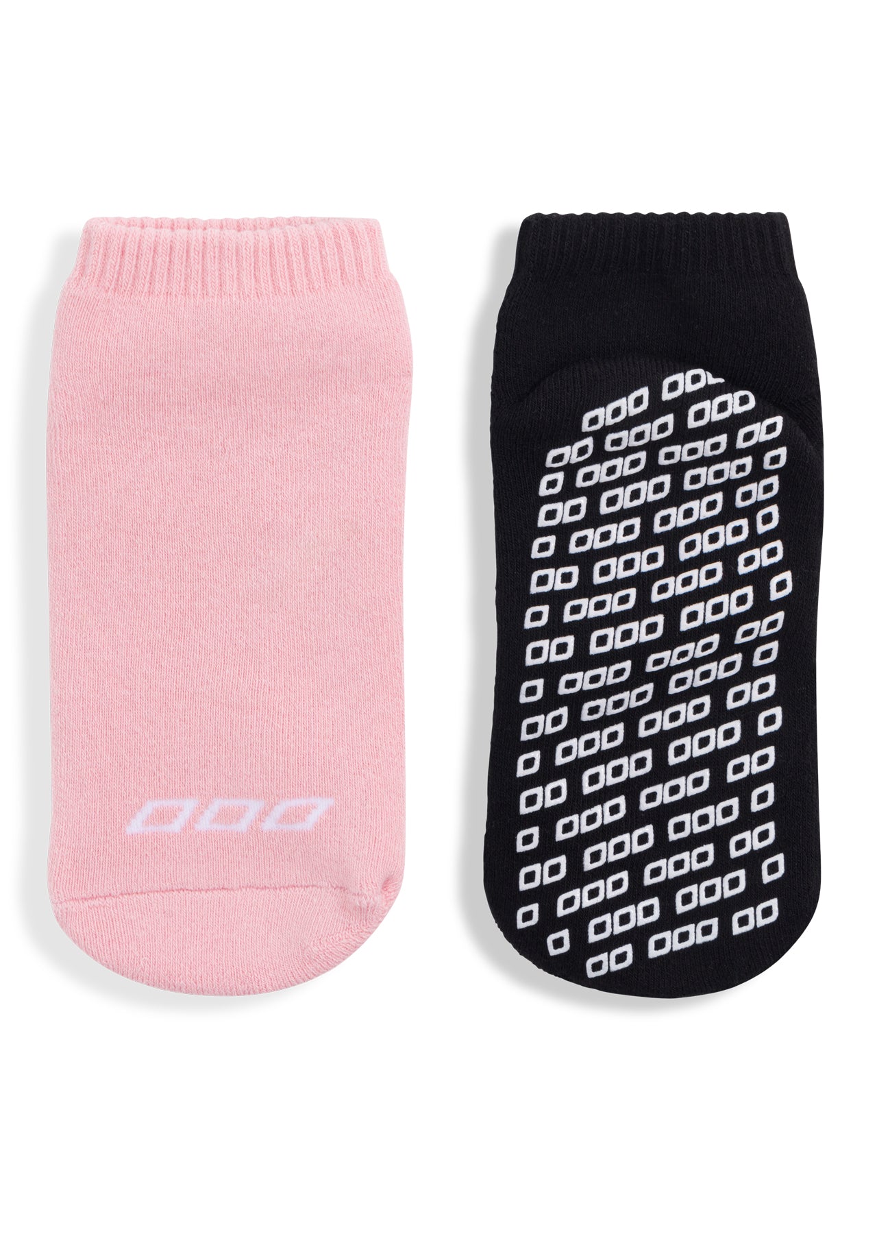 Lorna Jane 2Pk Icon Pilates Sock - Black & Cotton Candy