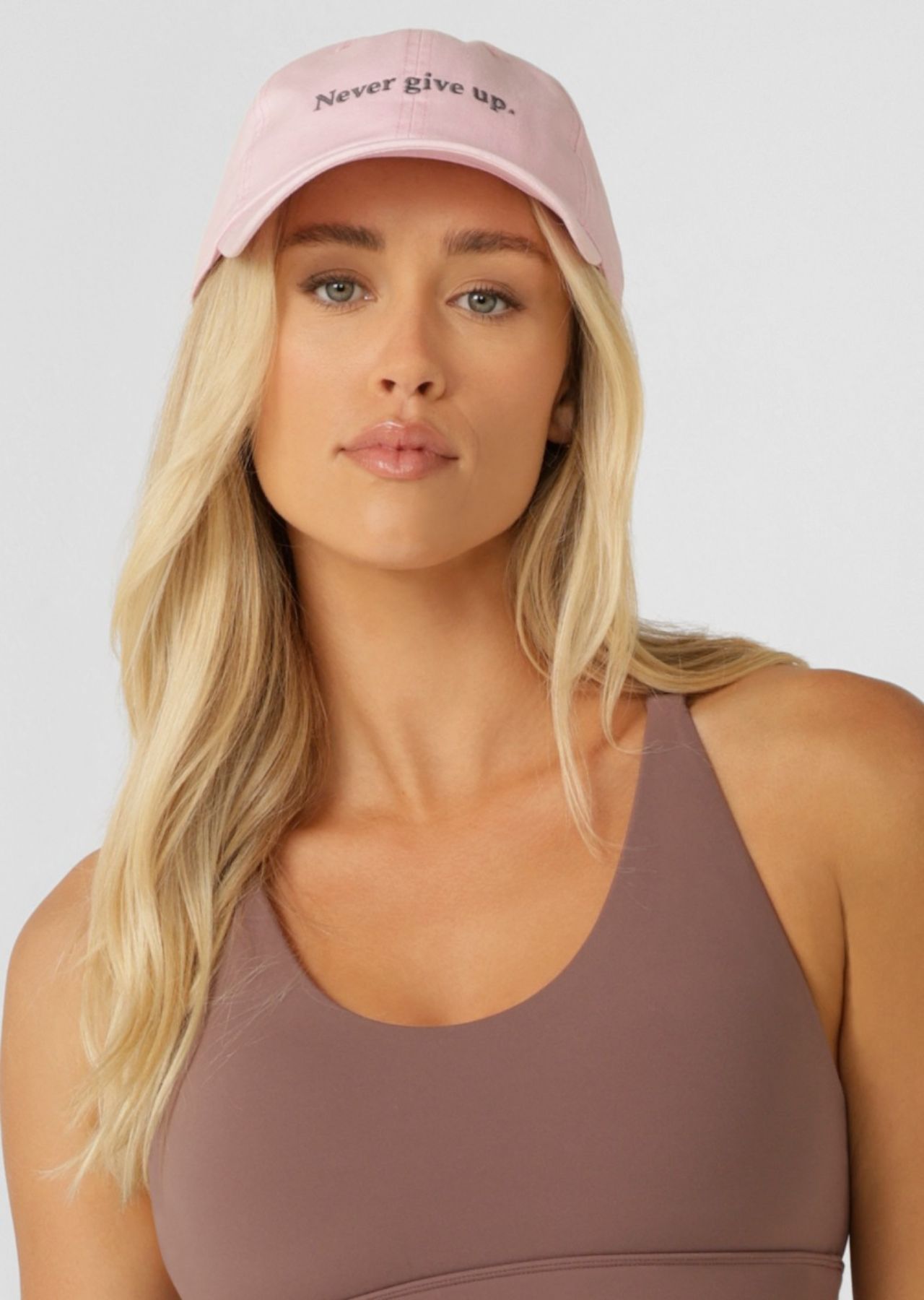 Lorna Jane Never Give Up Cap - Washed Sweet Pink