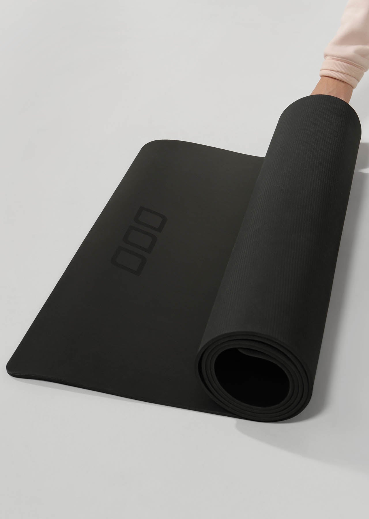 Lorna Jane Non Slip Yoga Mat - Black/Black