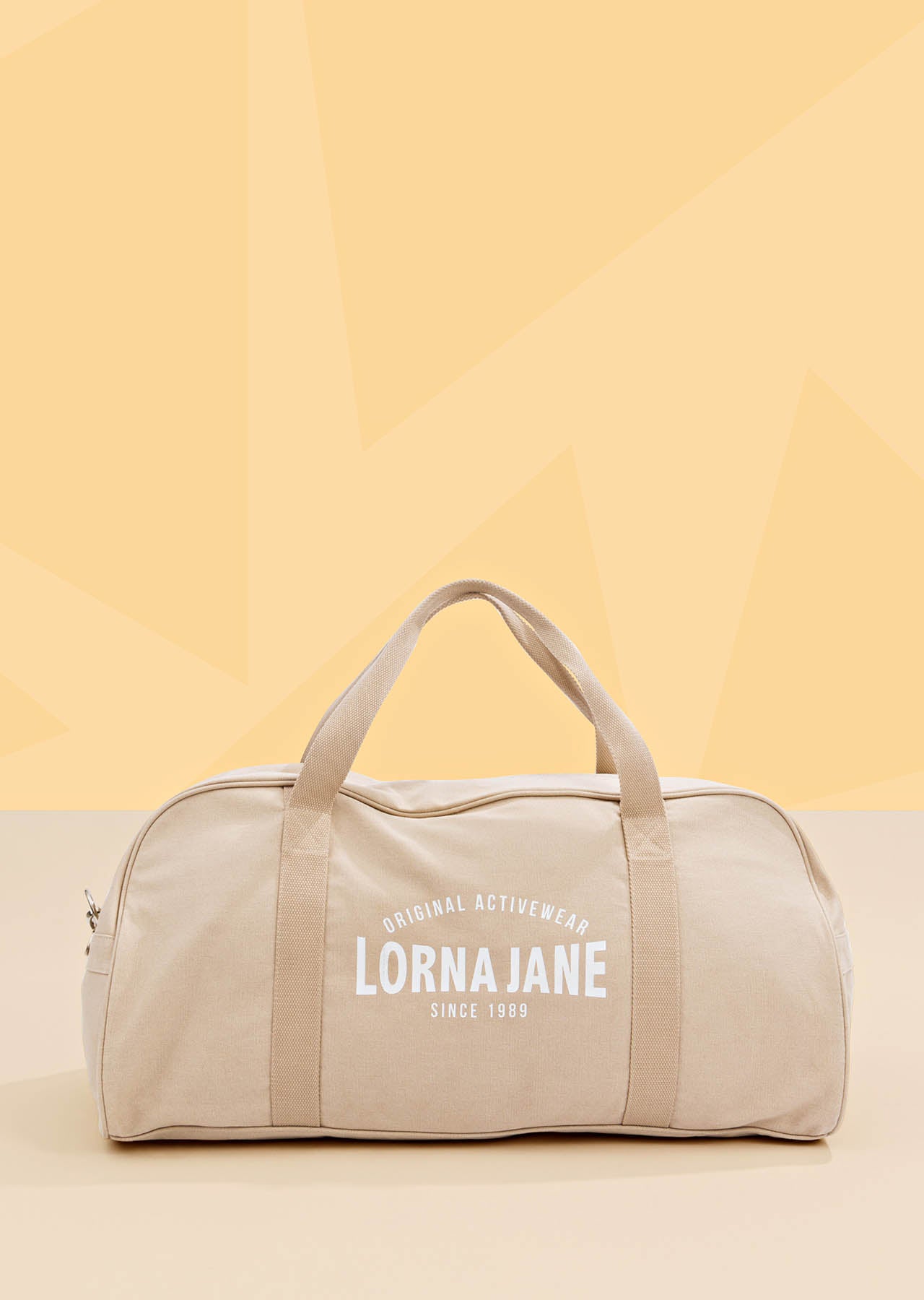 Lorna Jane Original Activewear Canvas Duffle Bag - Off White