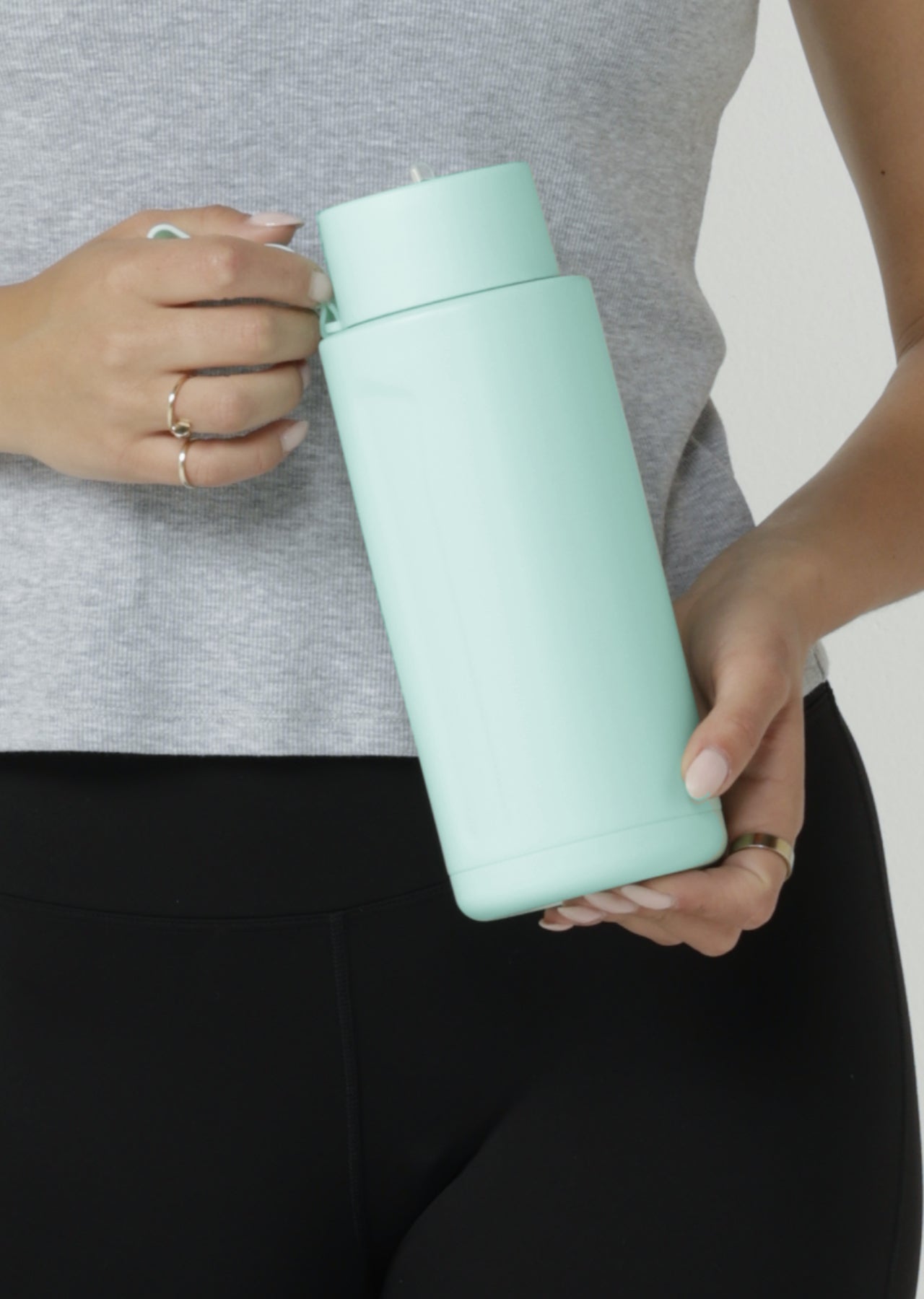 Lorna Jane Essential 1L Insulated Water Bottle - Mint Cream