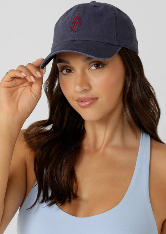 Lorna Jane LJC Dad Cap - Washed Oxford Navy