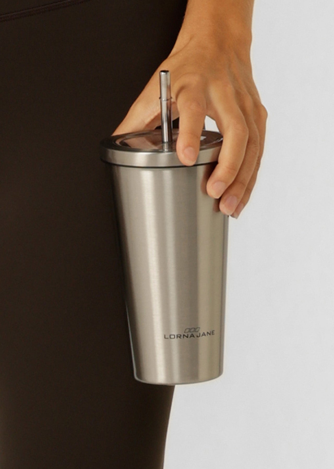 Lorna Jane Active Living Tumbler - Silver