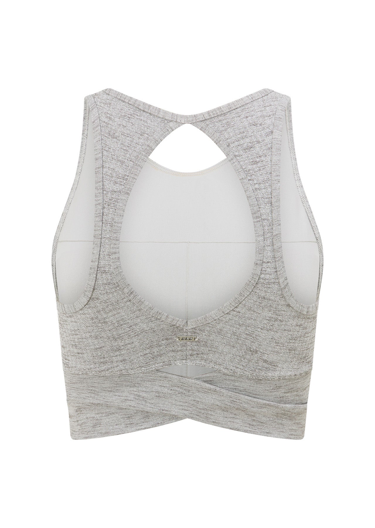 Lorna Jane Get Fit Sports Bra - Grey Marl Stripe