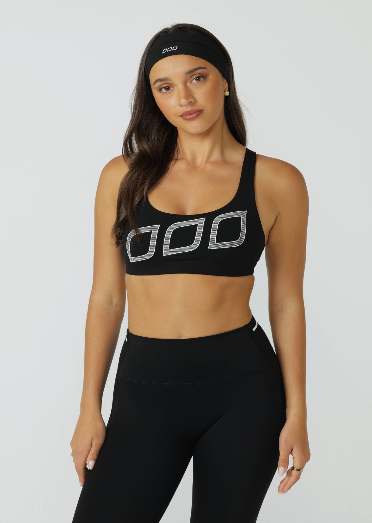 Lorna Jane Skinny Iconic Comfort Sports Bra - Recycled Black