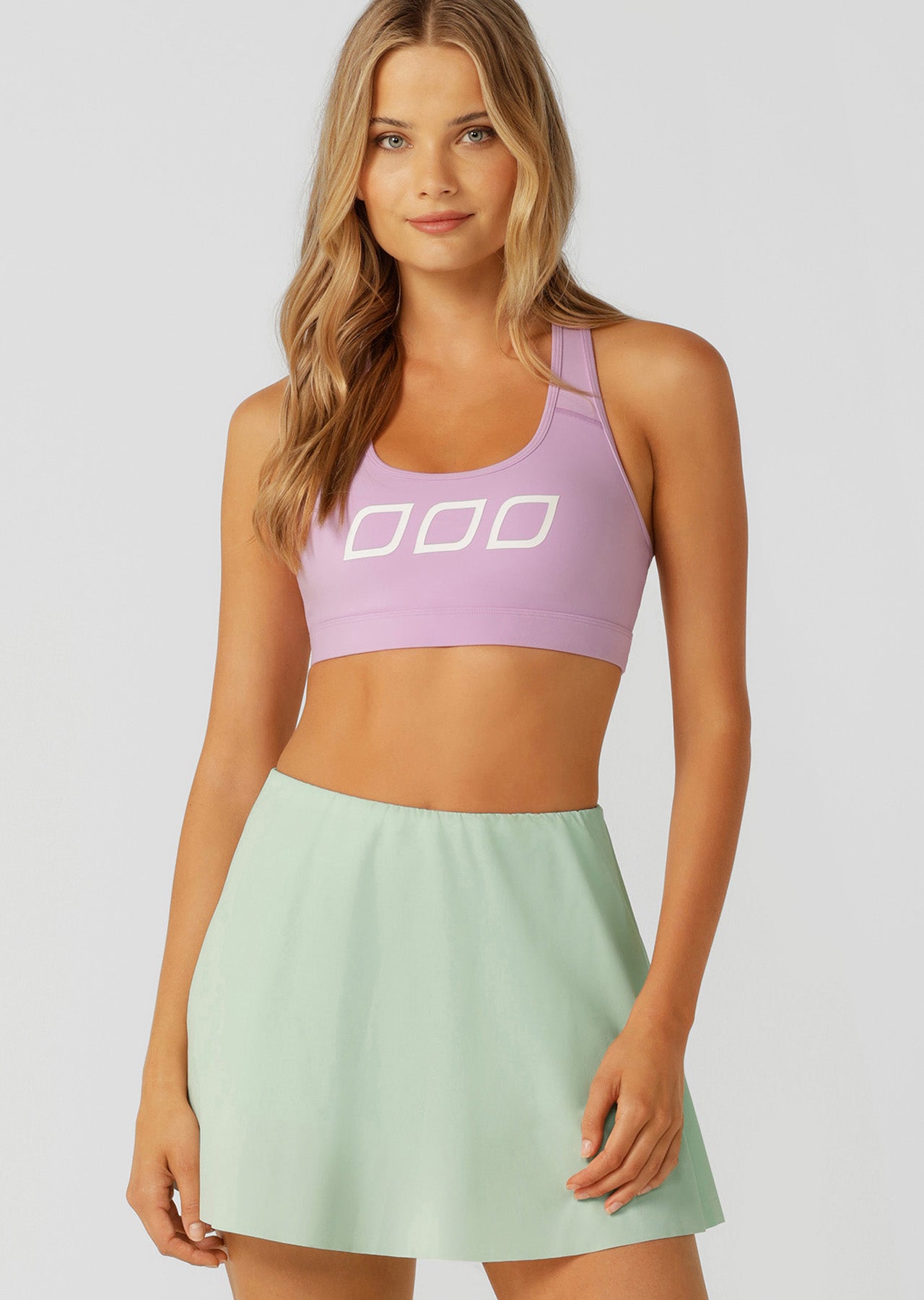 Lorna Jane Skinny Iconic Comfort Sports Bra - Soft Lilac