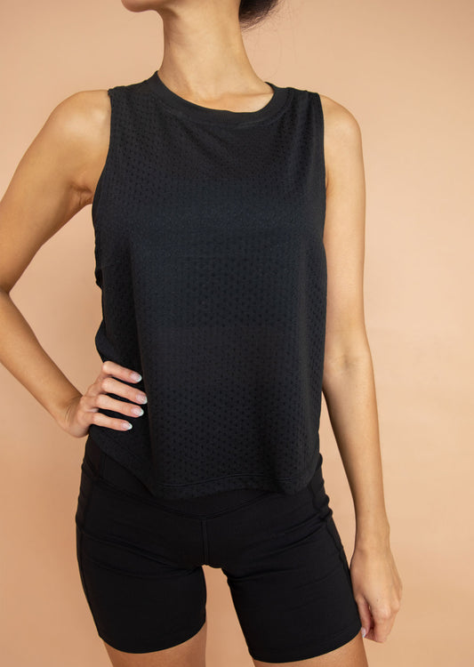 Lorna Jane Sweat and Selfie Tank - Black