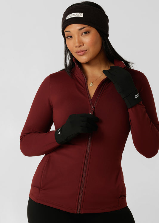 Lorna Jane Thermal Running Gloves - Black