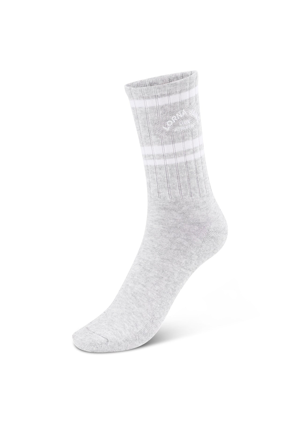 Lorna Jane Lotus Crew Socks - Grey Marl