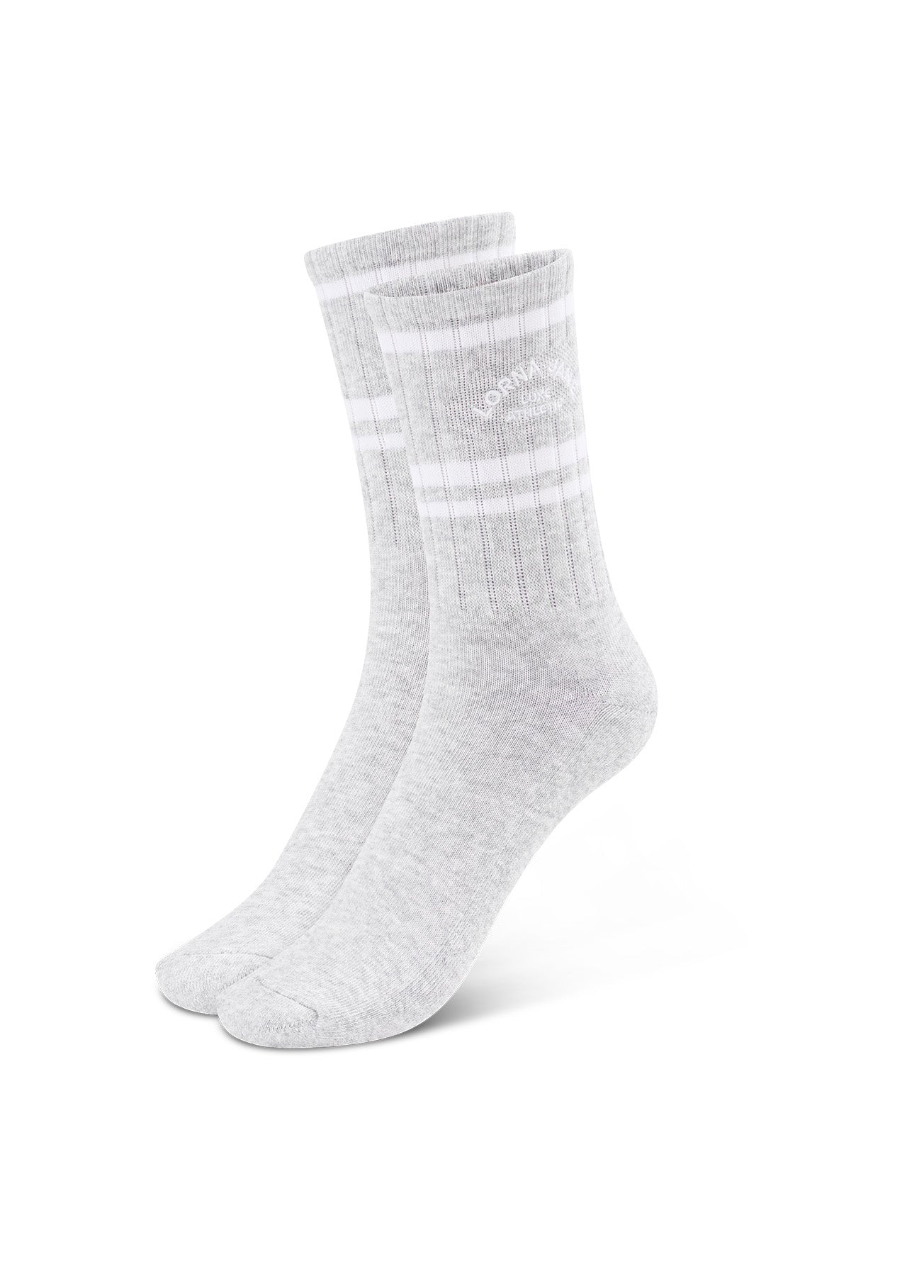 Lorna Jane Lotus Crew Socks - Grey Marl