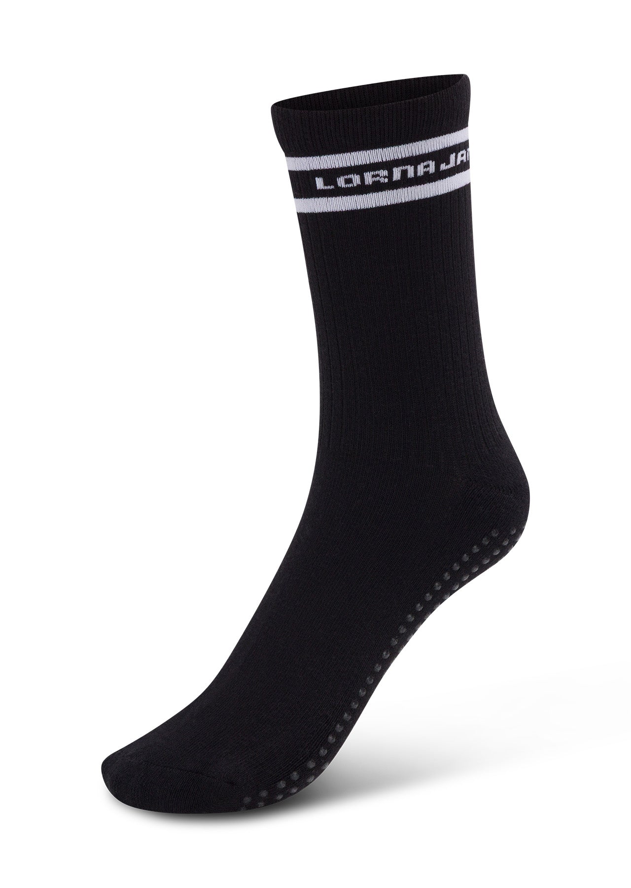 Lorna Jane Pilates Grip Crew Socks - Black
