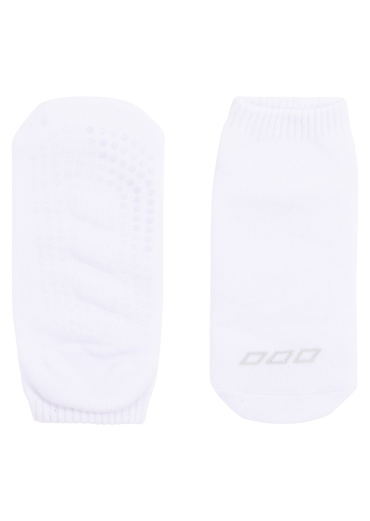 Lorna Jane 2PK Icon Pilates Grip Socks - Grey Marl/White