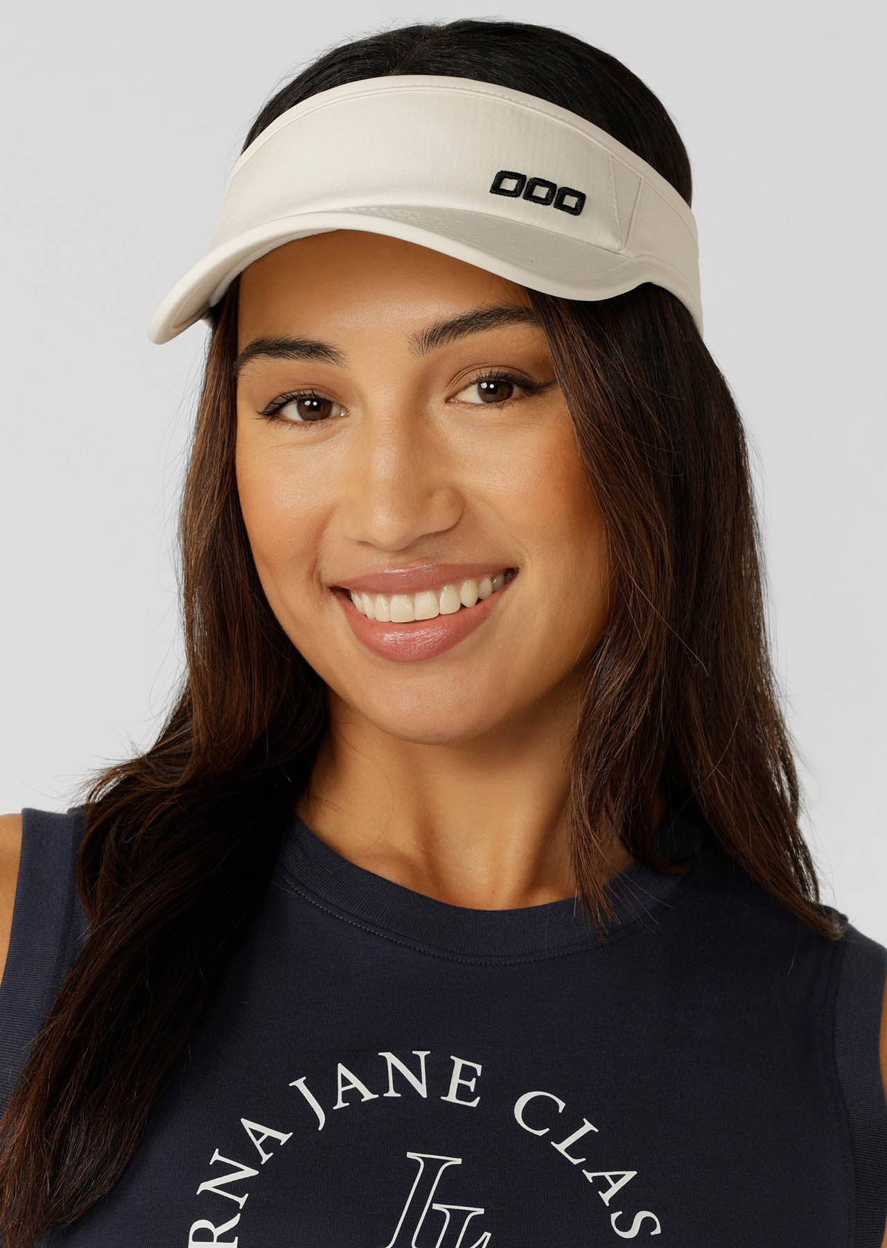 Lorna Jane LJ Icon Sports Visor - Cream