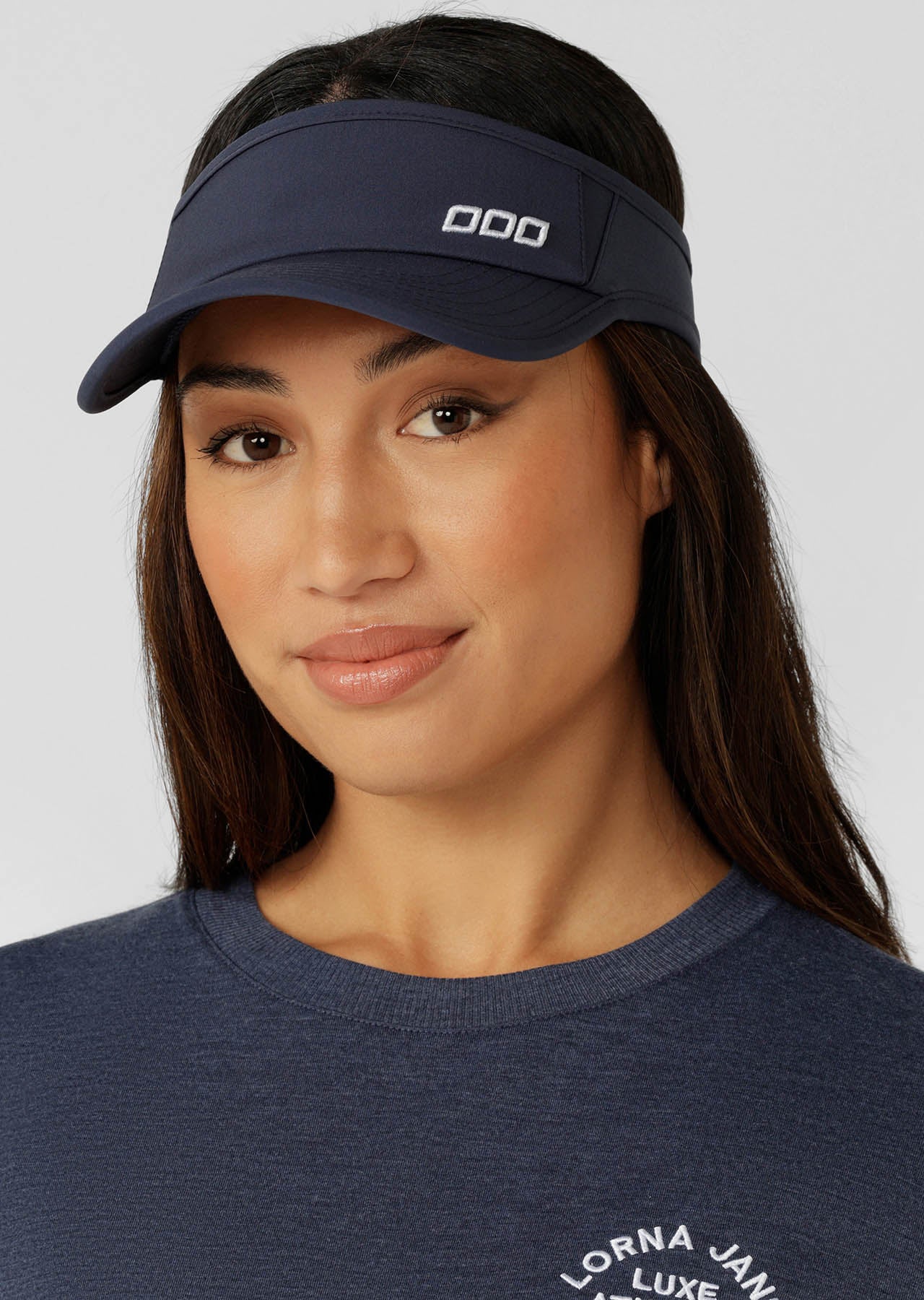 Lorna Jane LJ Icon Sports Visor - Platinum Navy