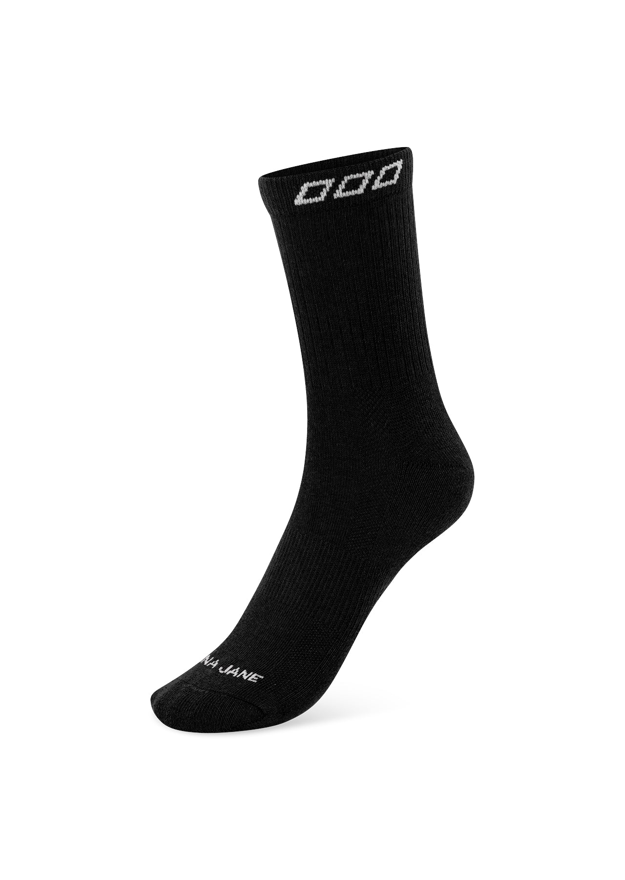 Lorna Jane LJ Quarter Crew Socks - Black & White