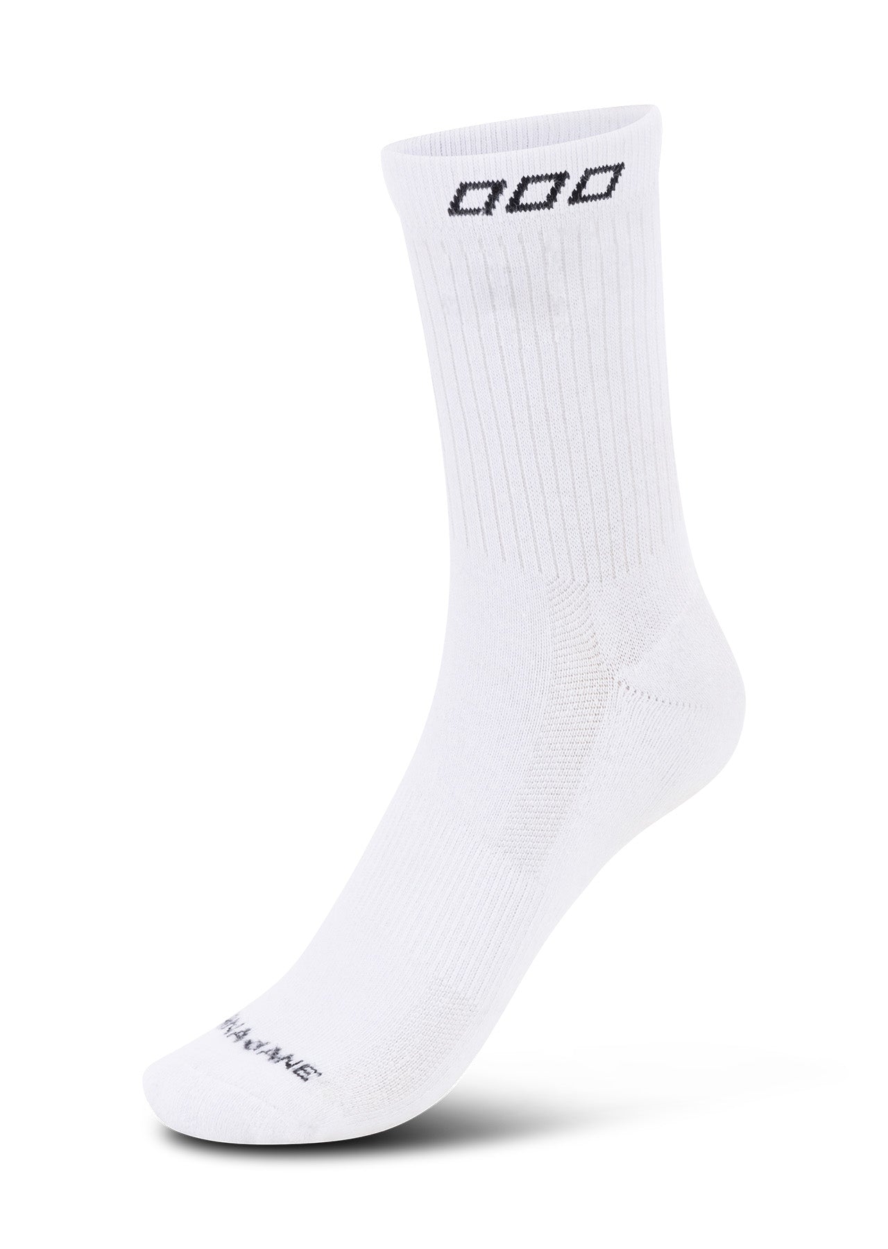 Lorna Jane LJ Quarter Crew Socks - White & Black