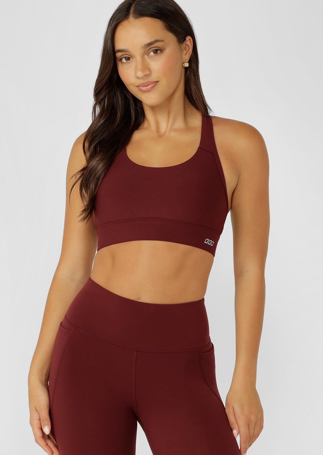 Lorna Jane Amy Maximum Support Sports Bra - Cranberry