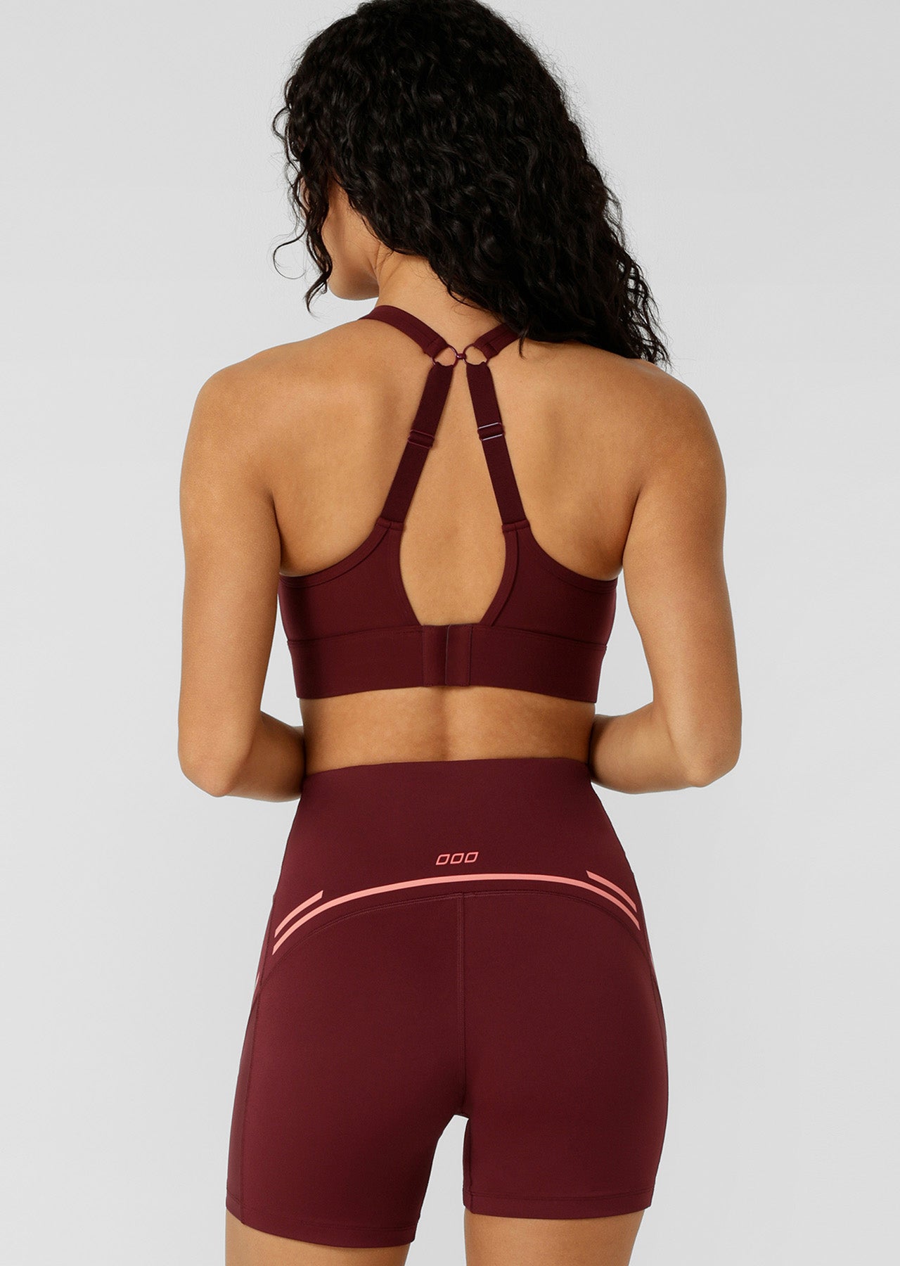 Lorna Jane Amy Maximum Support Sports Bra - Dark Ruby